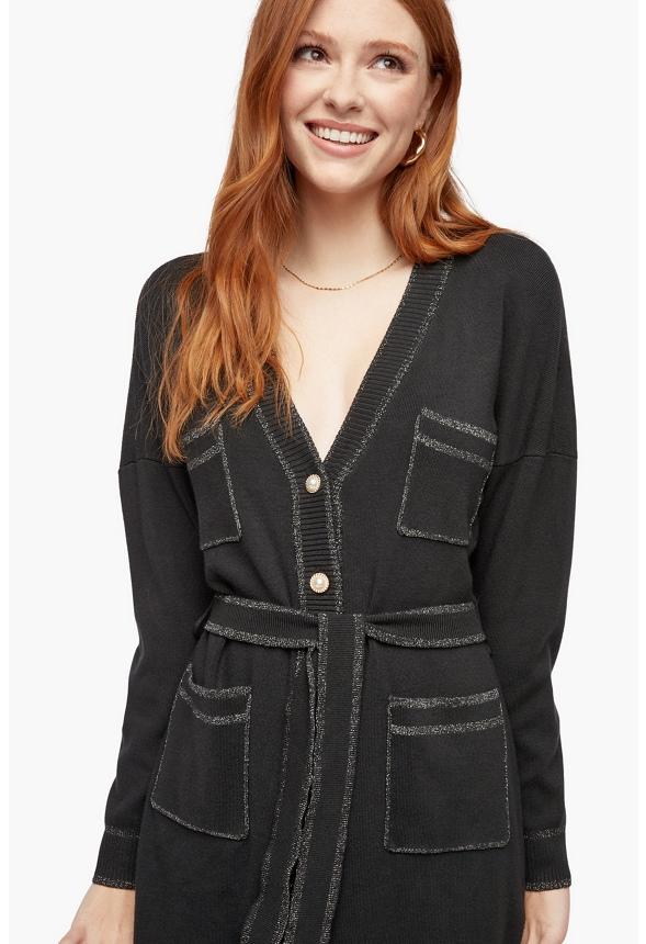 JustFab Margaux Platform Loafer Pump Womens Black/ White Size 8.5 Product Image