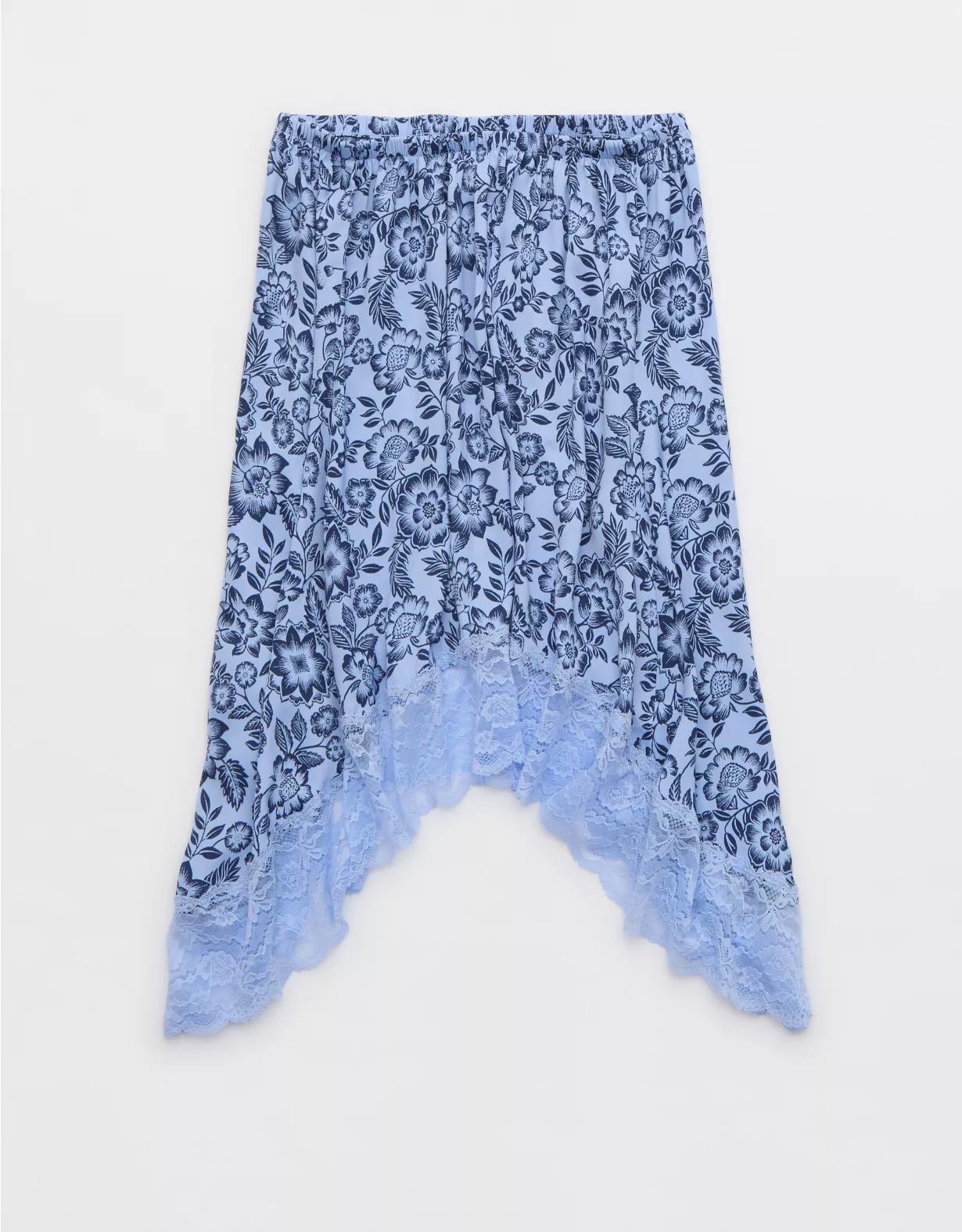 Aerie Handkerchief Midi Skirt Product Image