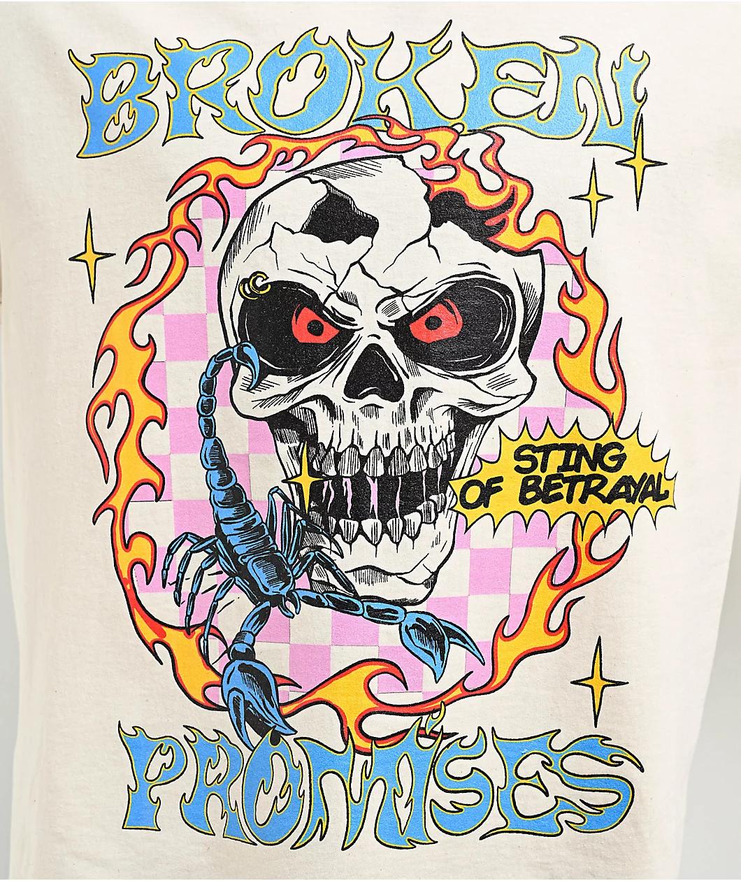 Broken Promises Sting of Betrayal Natural T-Shirt Product Image