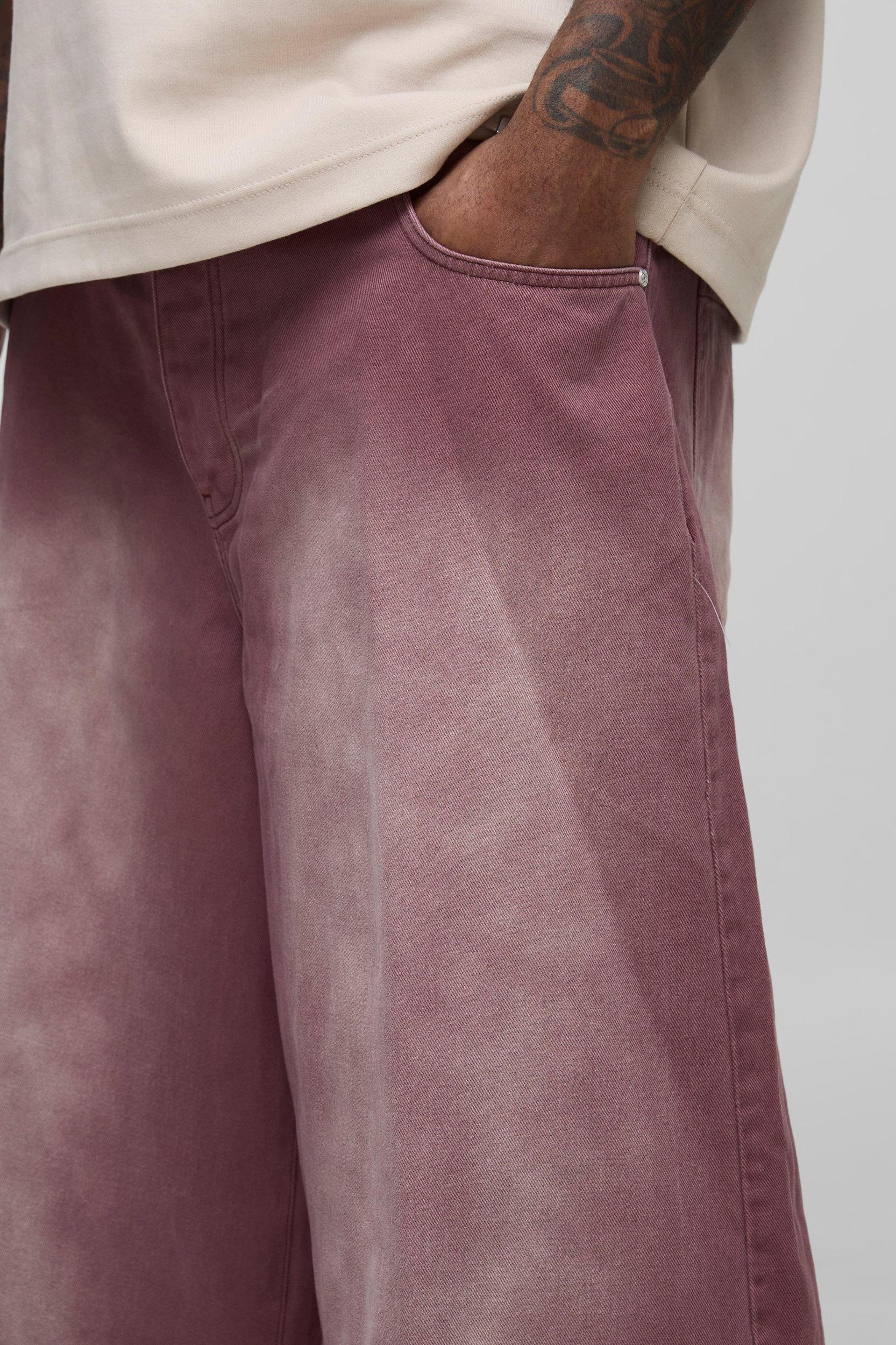 Plus Baggy Rigid Extreme Washed Jeans | boohooMAN USA Product Image