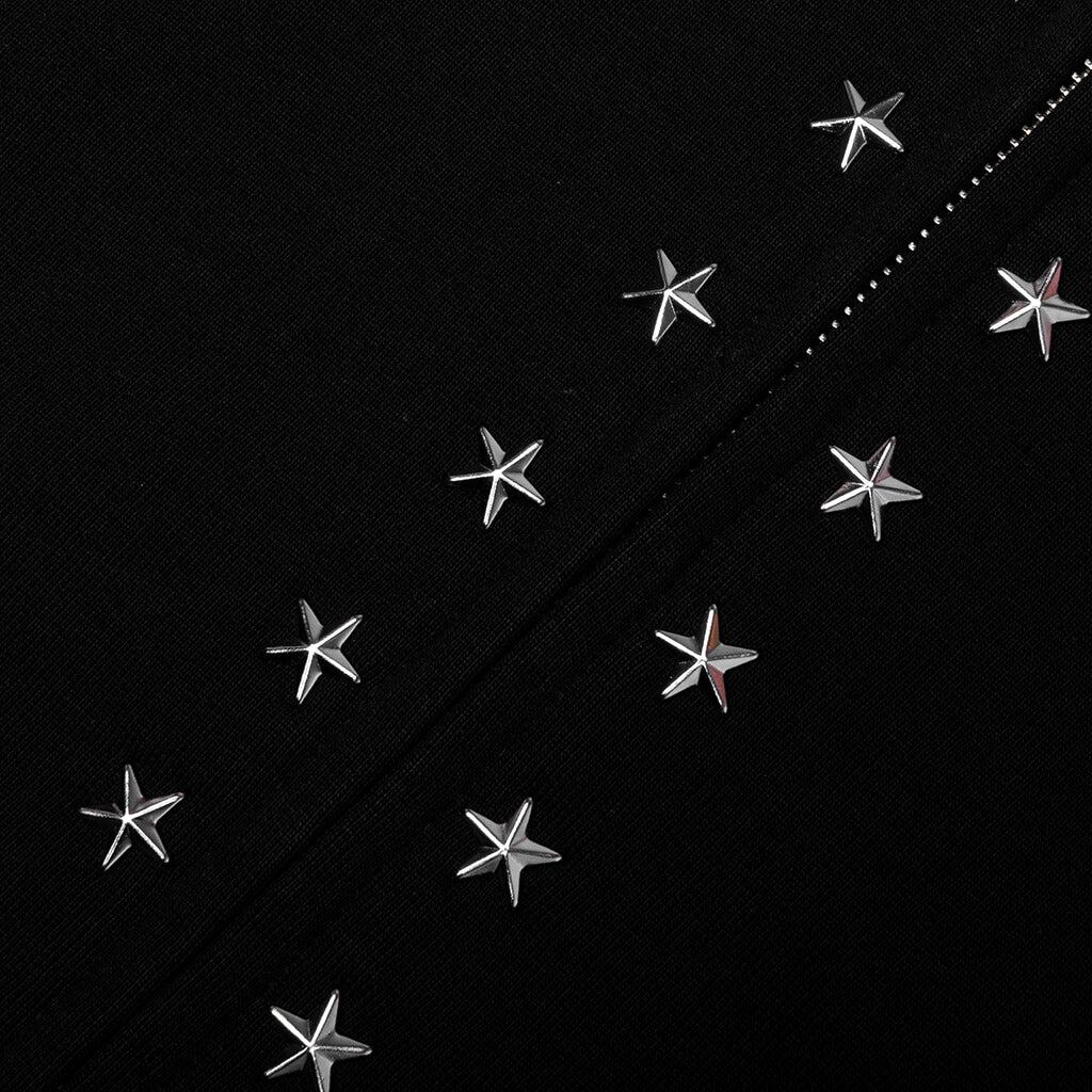 Mustang Cross Zip Up Hoodie - Washed Black Male Product Image