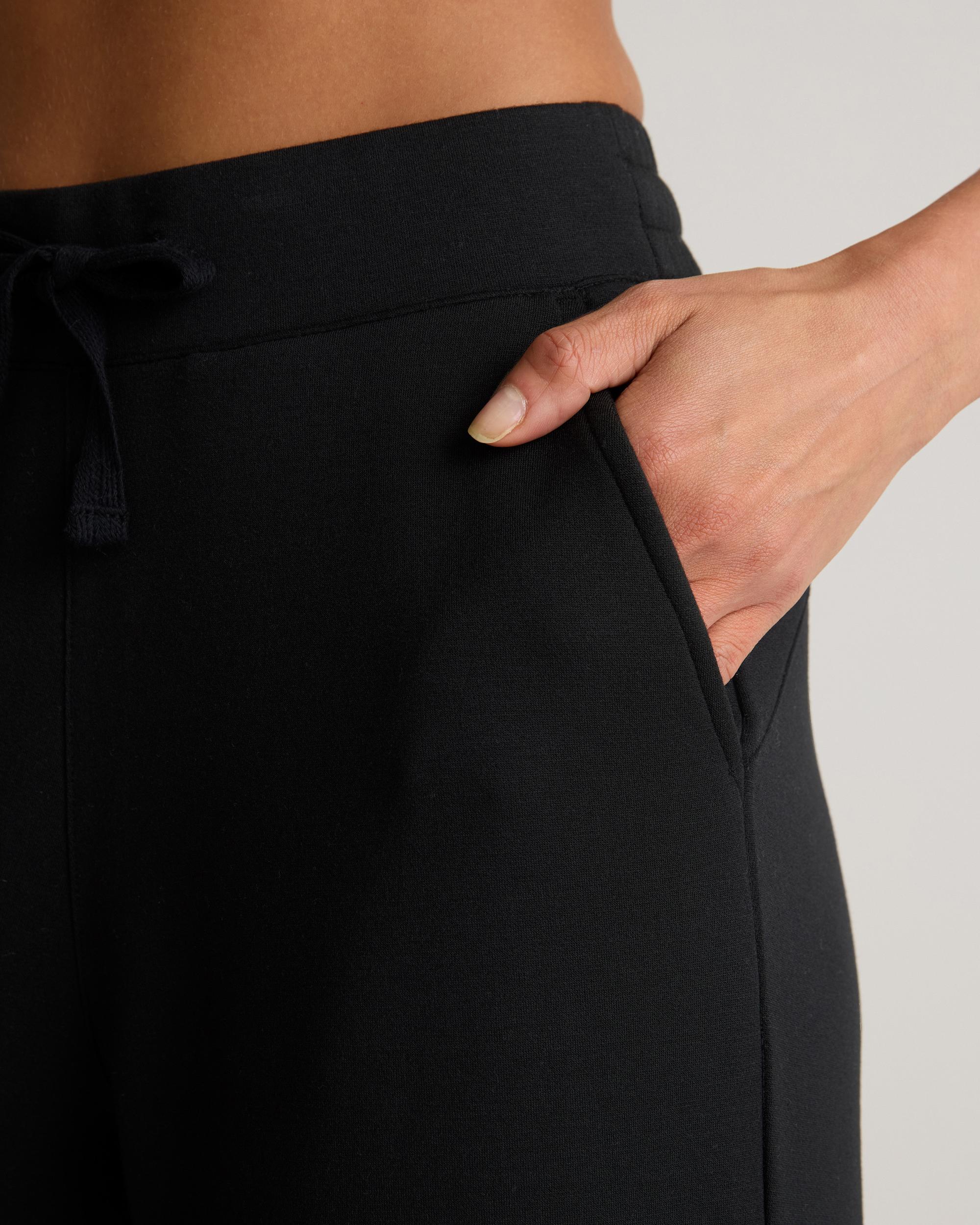 Quince | Women's SuperSoft Fleece Wide Leg Pants Lenzing Modal Product Image