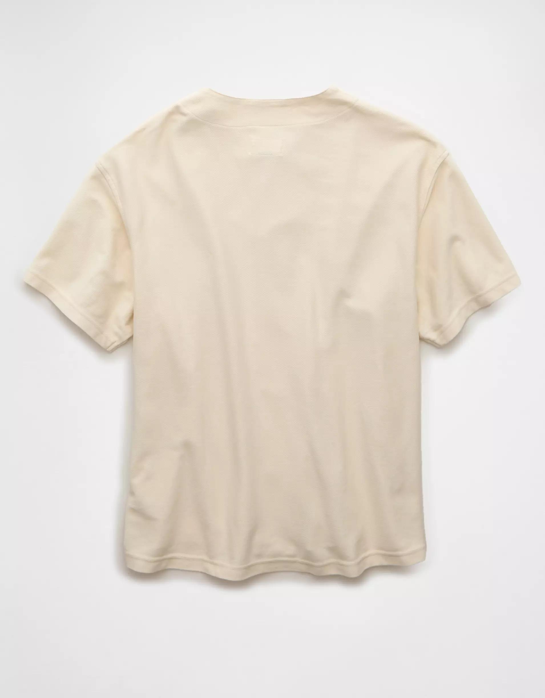 AE Button-Up Baseball T-Shirt Product Image