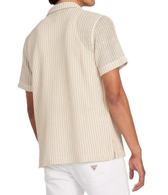 Guess Larson Short Sleeve Striped Knit Shirt Product Image