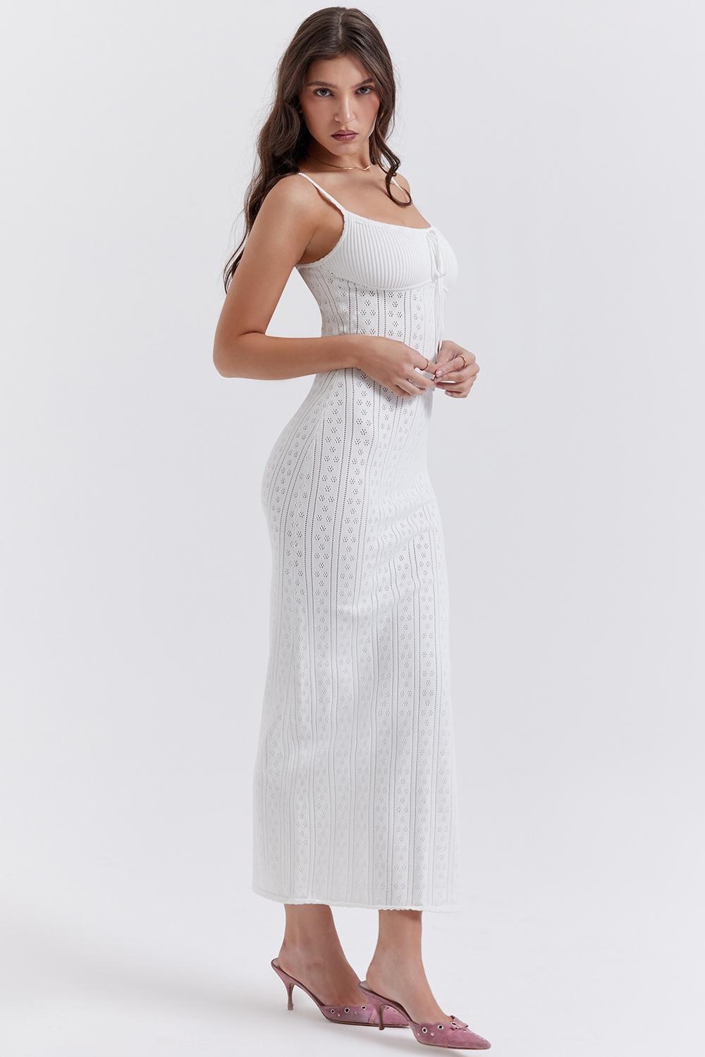 Myla  white knit maxi dress Product Image