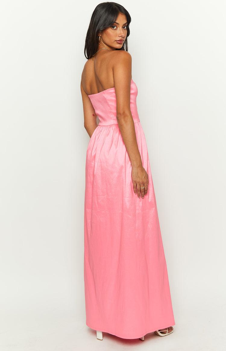 Sunnie Pink Strapless Maxi Dress Baby Product Image