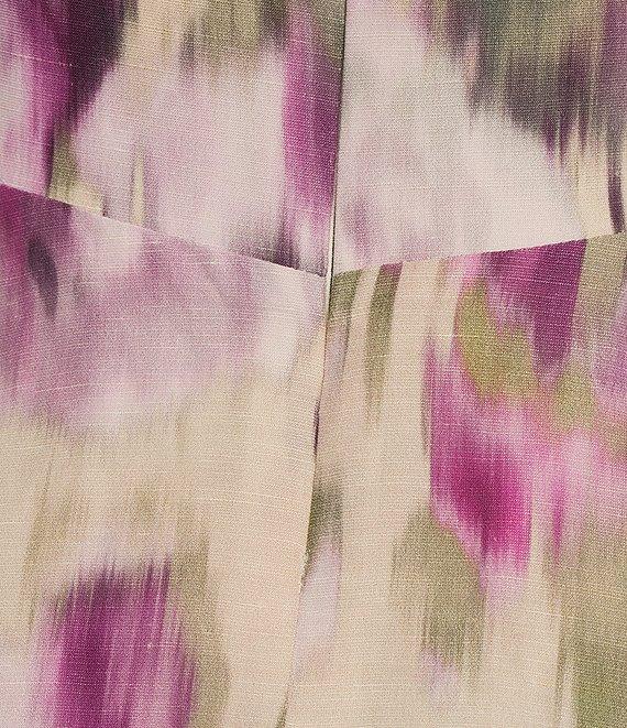 Muse by Marchesa Coordinating Heather Linen Blend Strapless Neck Sleeveless A-Line Blouse Product Image