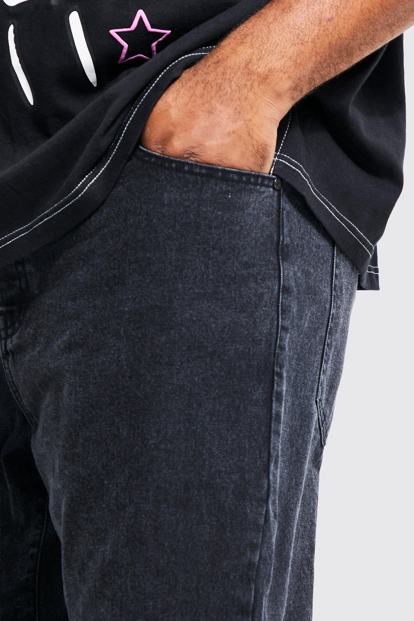 Plus Slim Rigid Jeans | boohooMAN USA Product Image