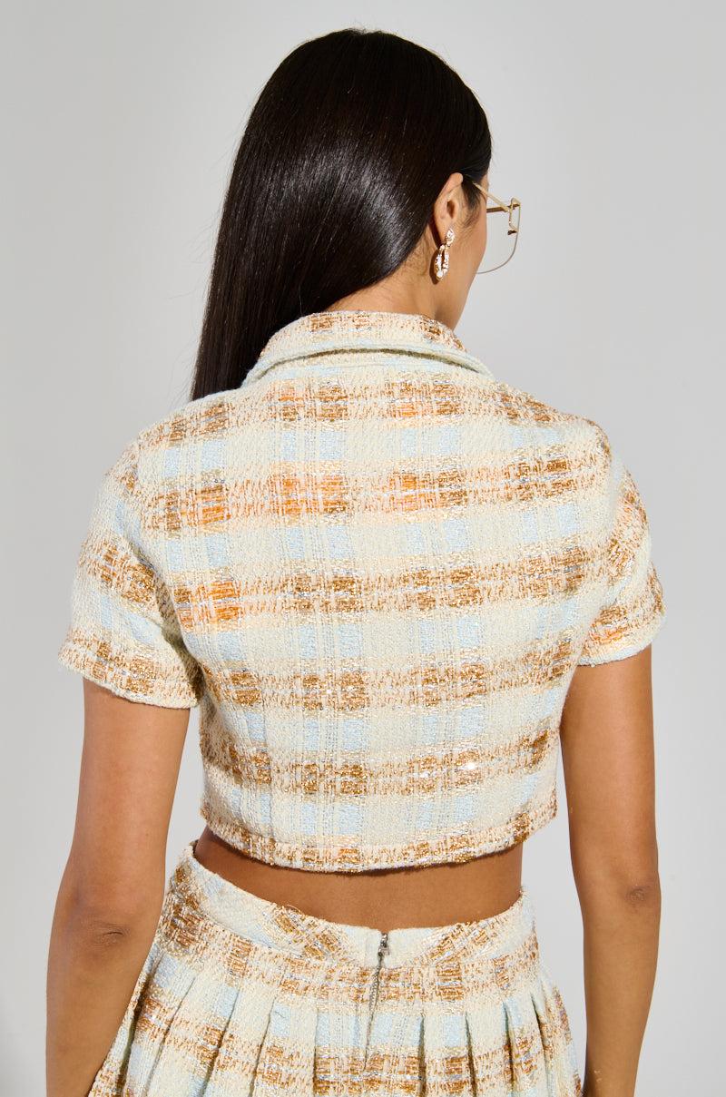 PRETTY LADY BUTTON DOWN TOP Product Image