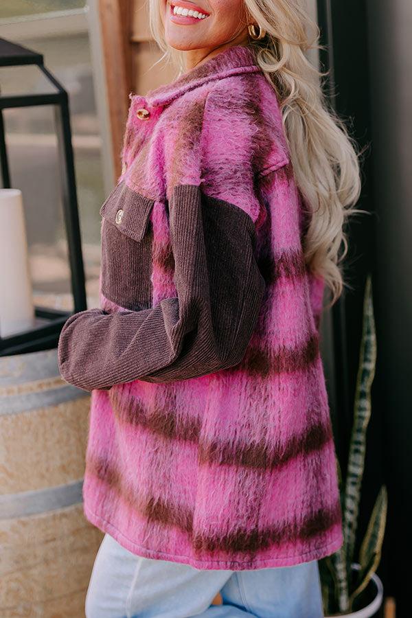 Cooler Weather Wishes Plaid Jacket Product Image