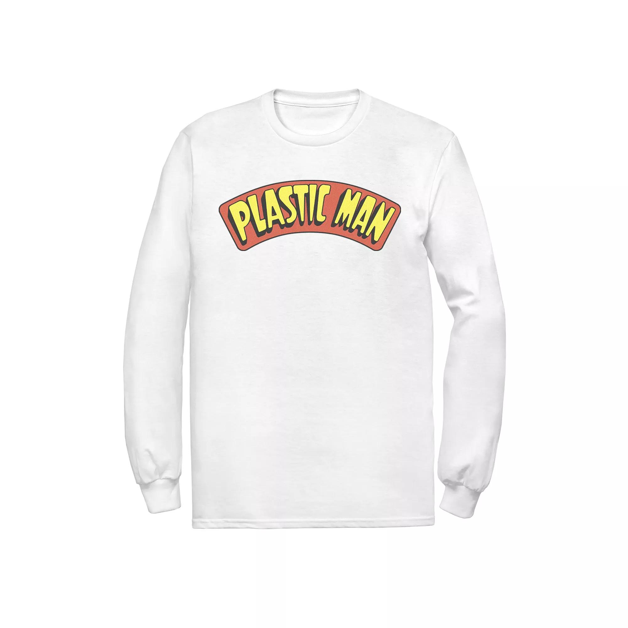 Men's DC Comics Plastic Man Text Logo Poster Tee,  Product Image
