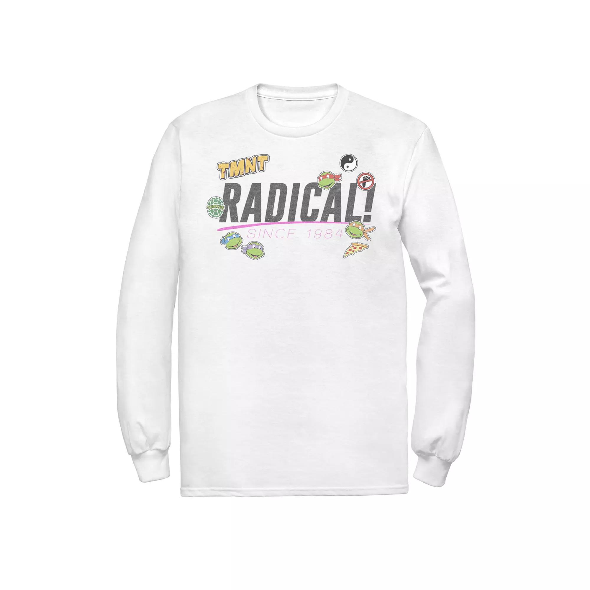 Men's Ninja Turtles Radical! Patch Collage Long Sleeve Tee,  Product Image