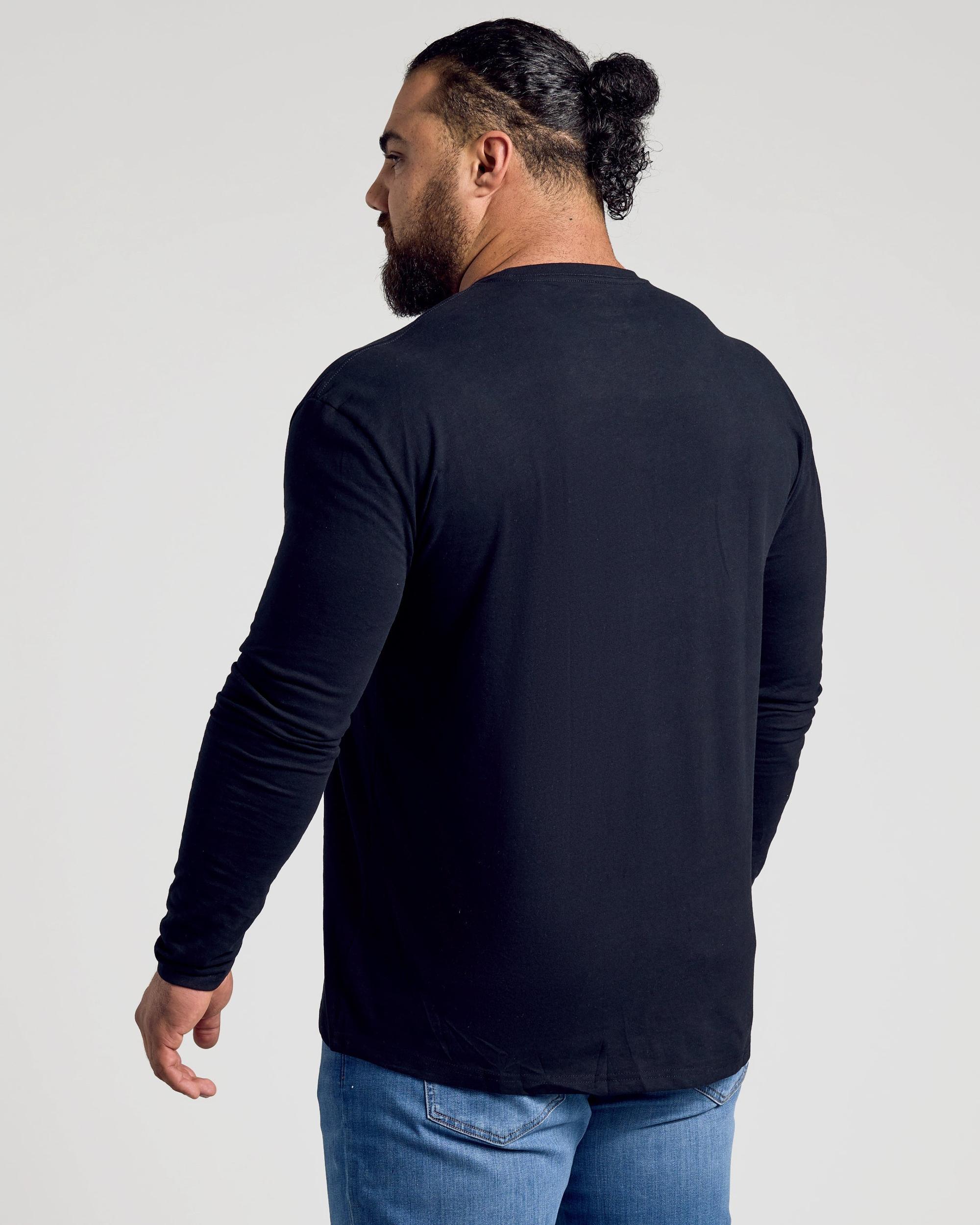 Black Classic Long Sleeve Crew Neck Product Image