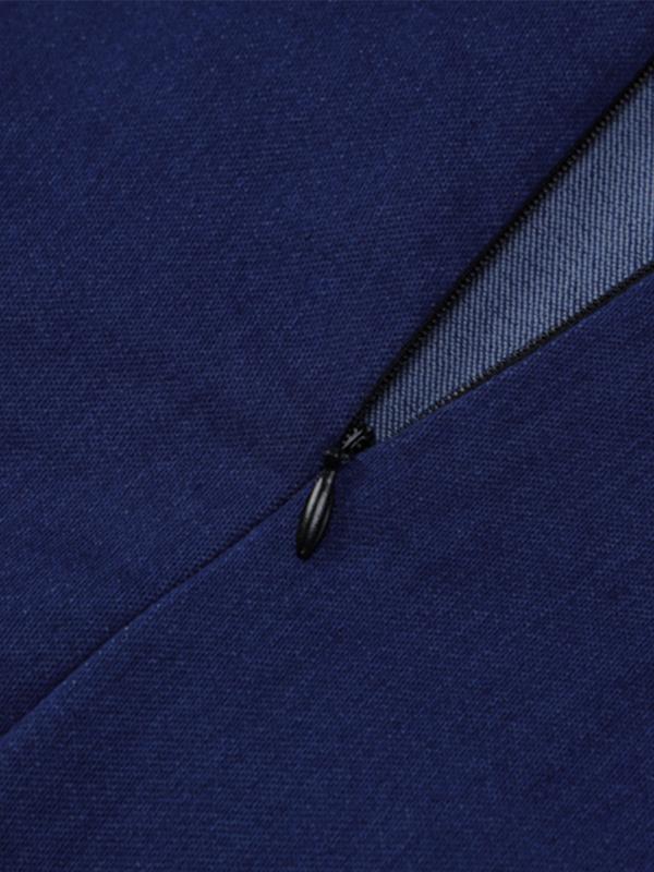 Bandeau Split Denim Bodycon Maxi Dress Product Image