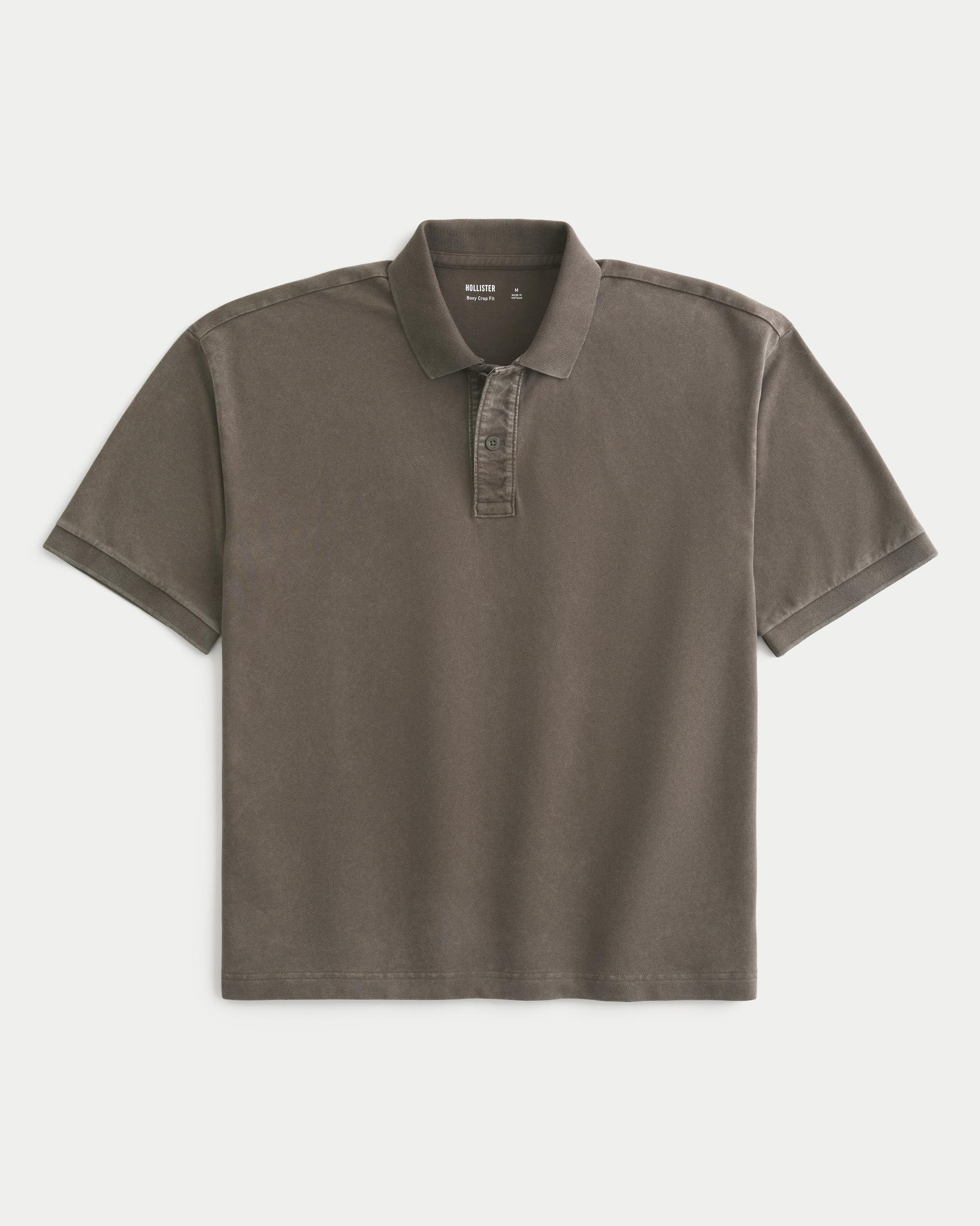 Boxy Crop Polo Product Image