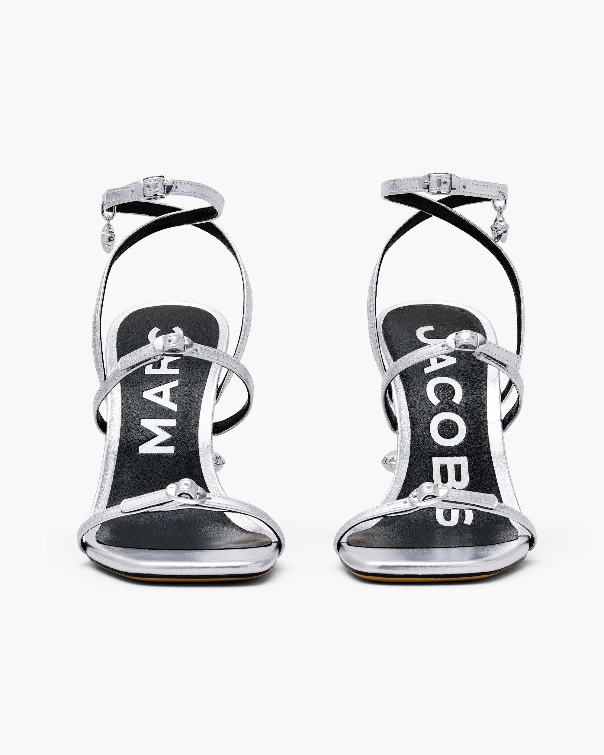 The Metallic Leather Daisy Heel Product Image