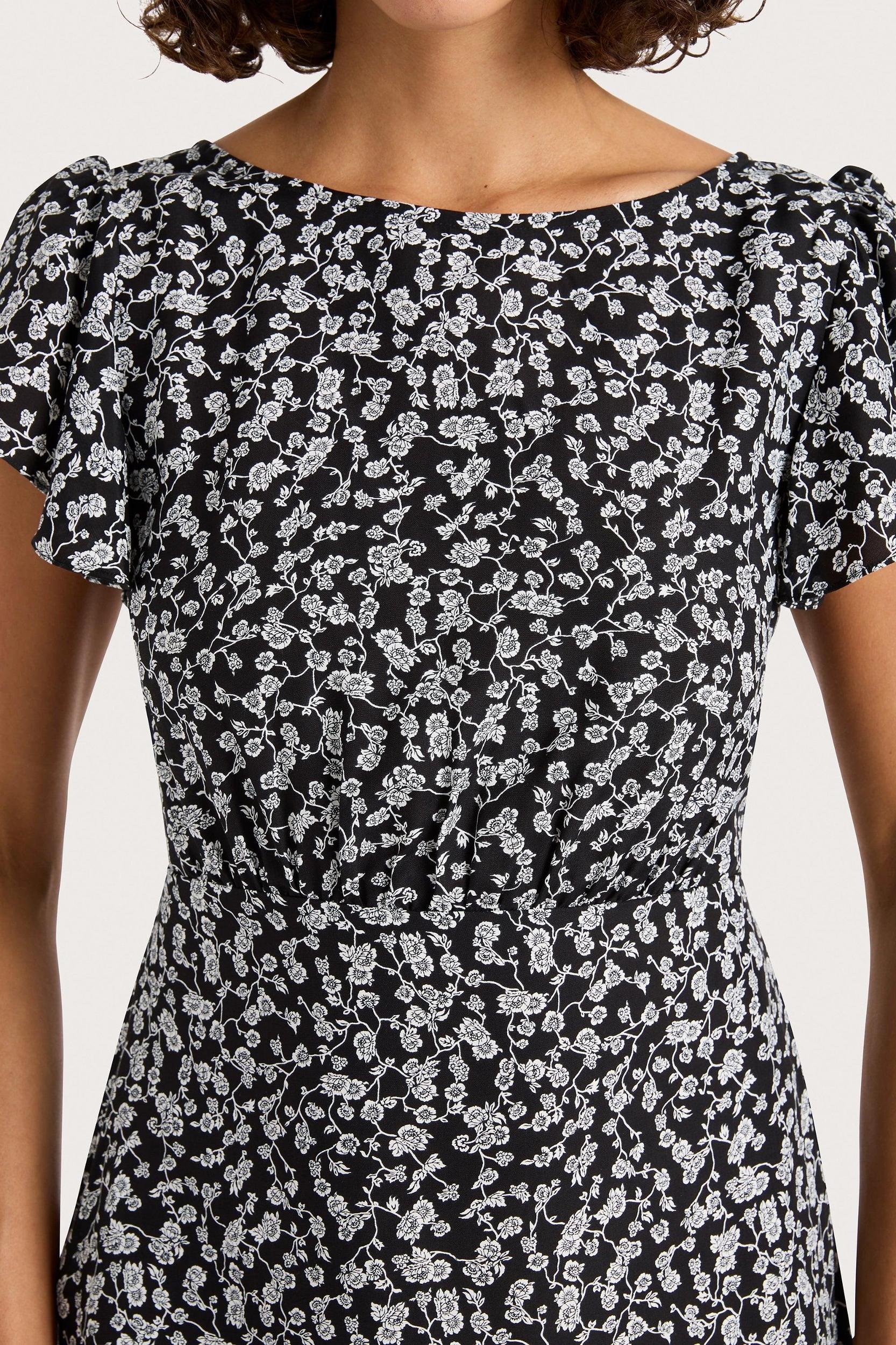 Valras Mini Dress Amaryllis Floral Black - Final Sale Product Image