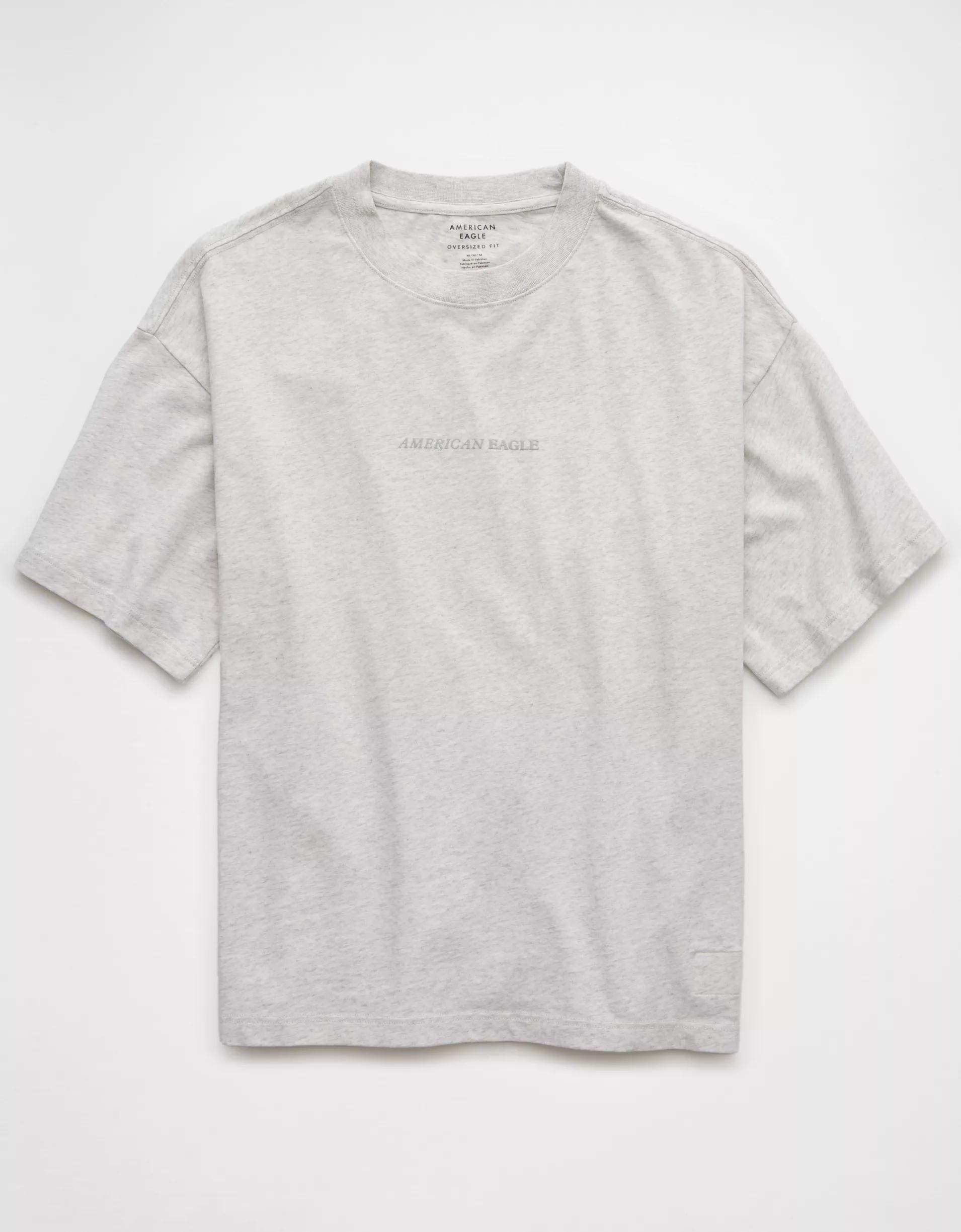 AE Laidback Luxe Heavyweight Oversized Logo Graphic T-Shirt Product Image