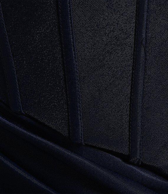 B. Darlin Sweetheart Neck Spaghetti Strap Twist Front Side Slit Lace Up Back Dress Product Image