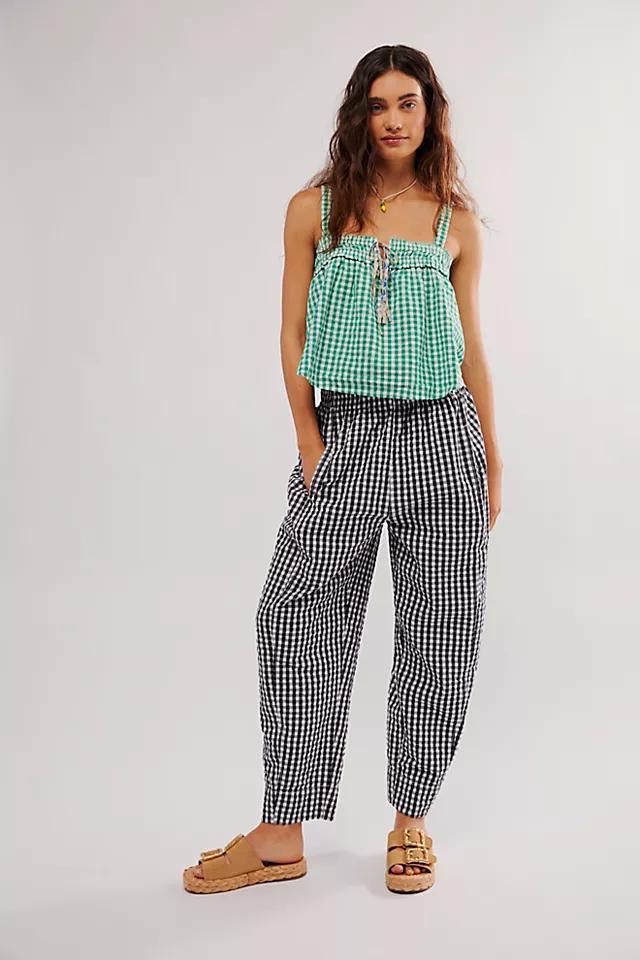Preppy Gingham Pants Product Image