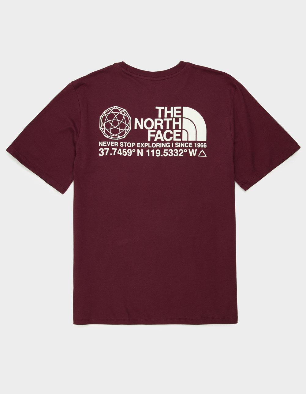 THE NORTH FACE Coordinates Mens Tee - BURGUNDY Product Image