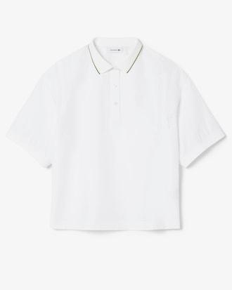 Oversized Technical Fabric Polo Shirt Product Image