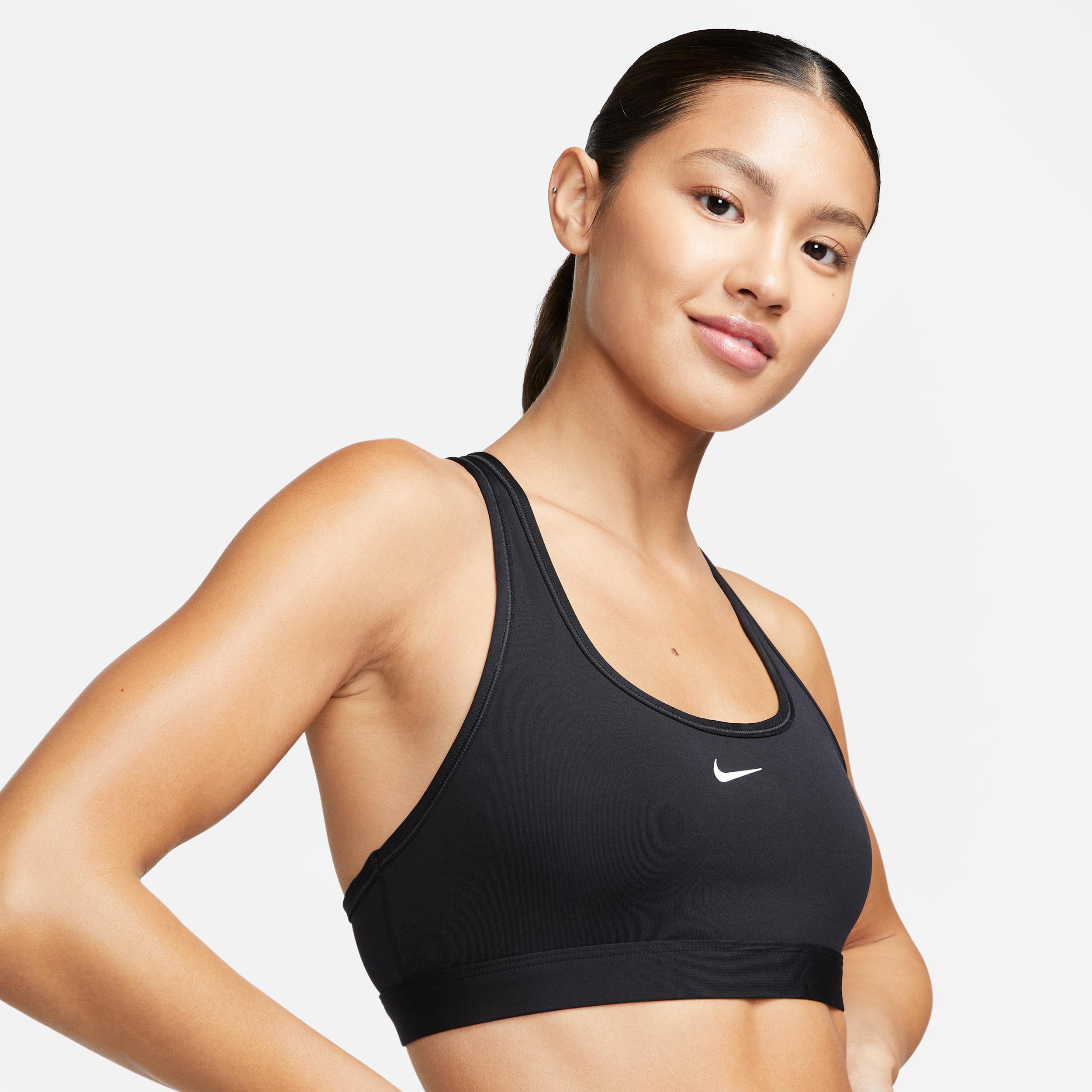 Nike Womens Swoosh Light Support Non-Padded Sports Bra | DX6817-010 Product Image