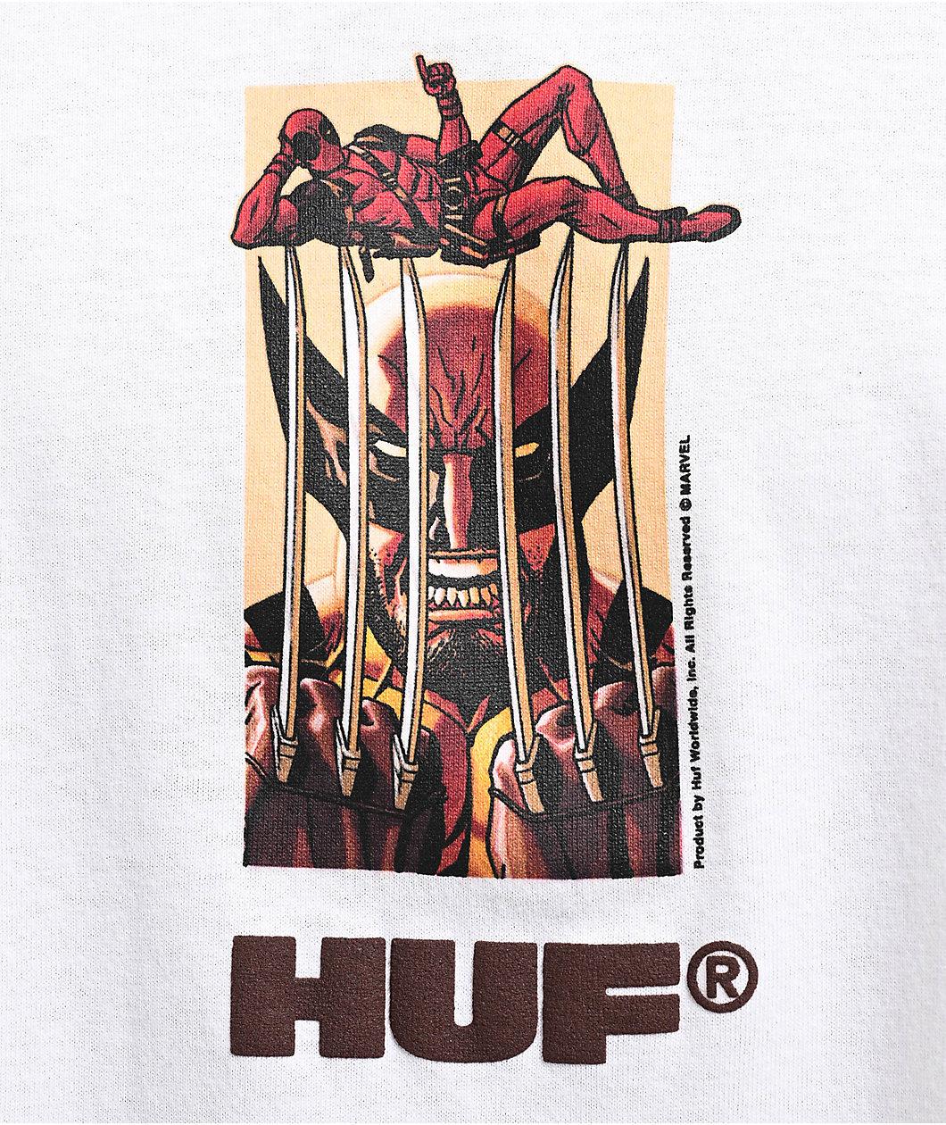 HUF x Deadpool Teammates White T-Shirt Product Image