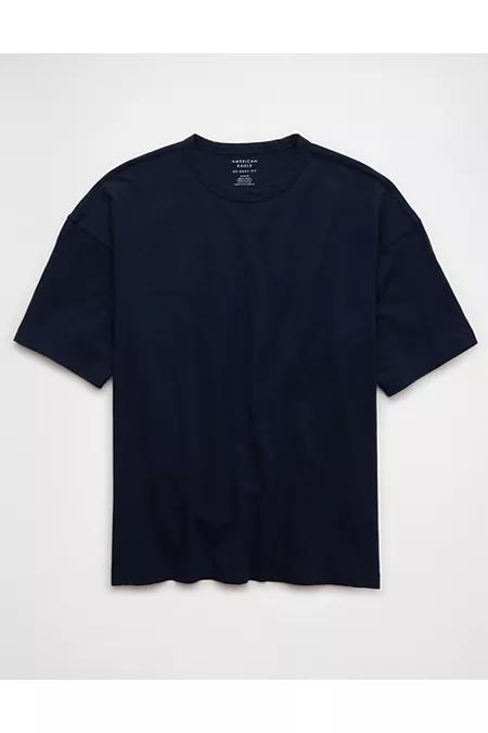 AE Boxy Linen-Blend T-Shirt Mens Product Image