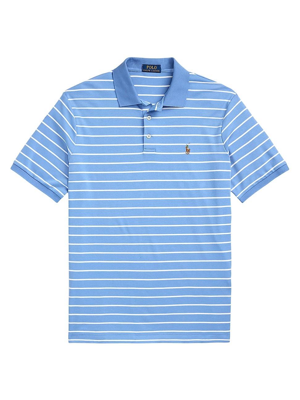 Mens Classic Fit Striped Polo Shirt Product Image