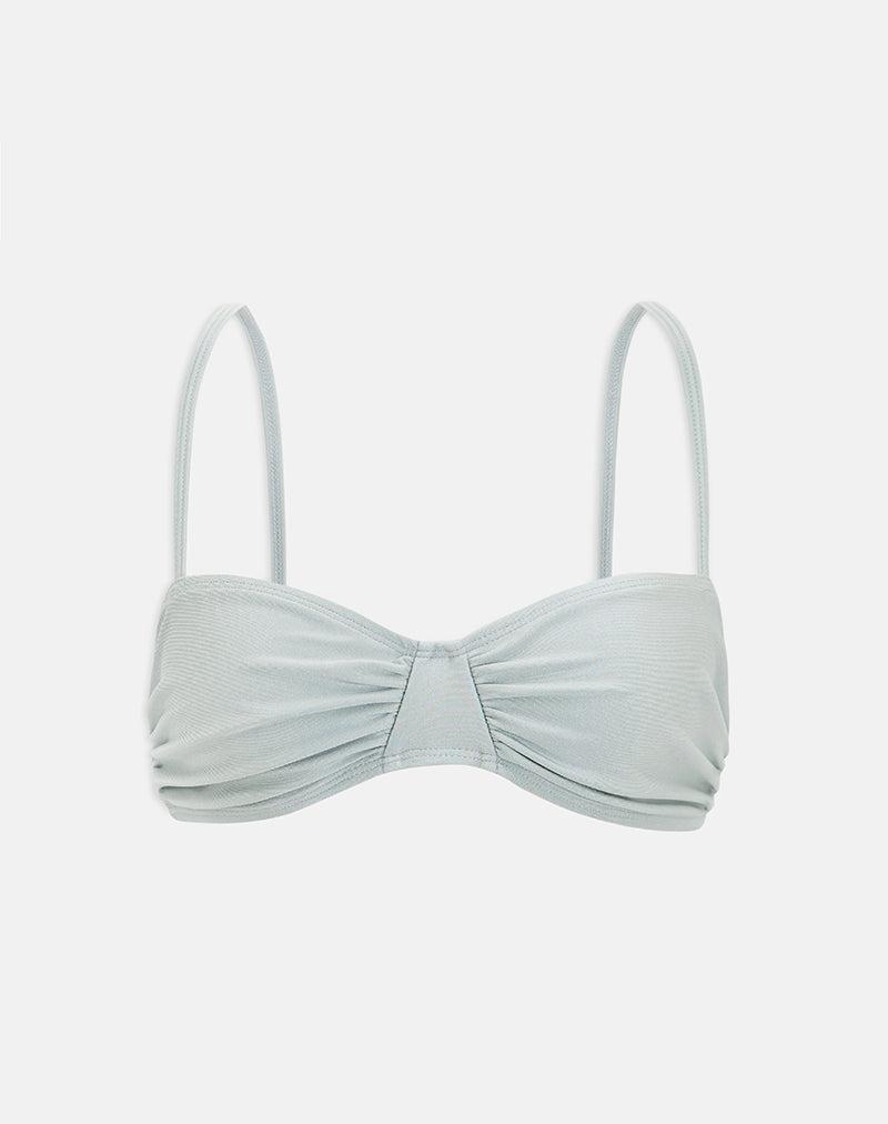 Pali Bikini Top in Shine Silver Female Product Image