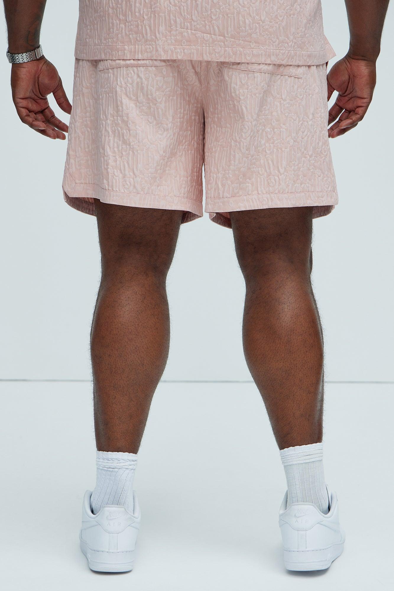Via Margutta Textured Shorts - Mauve Product Image
