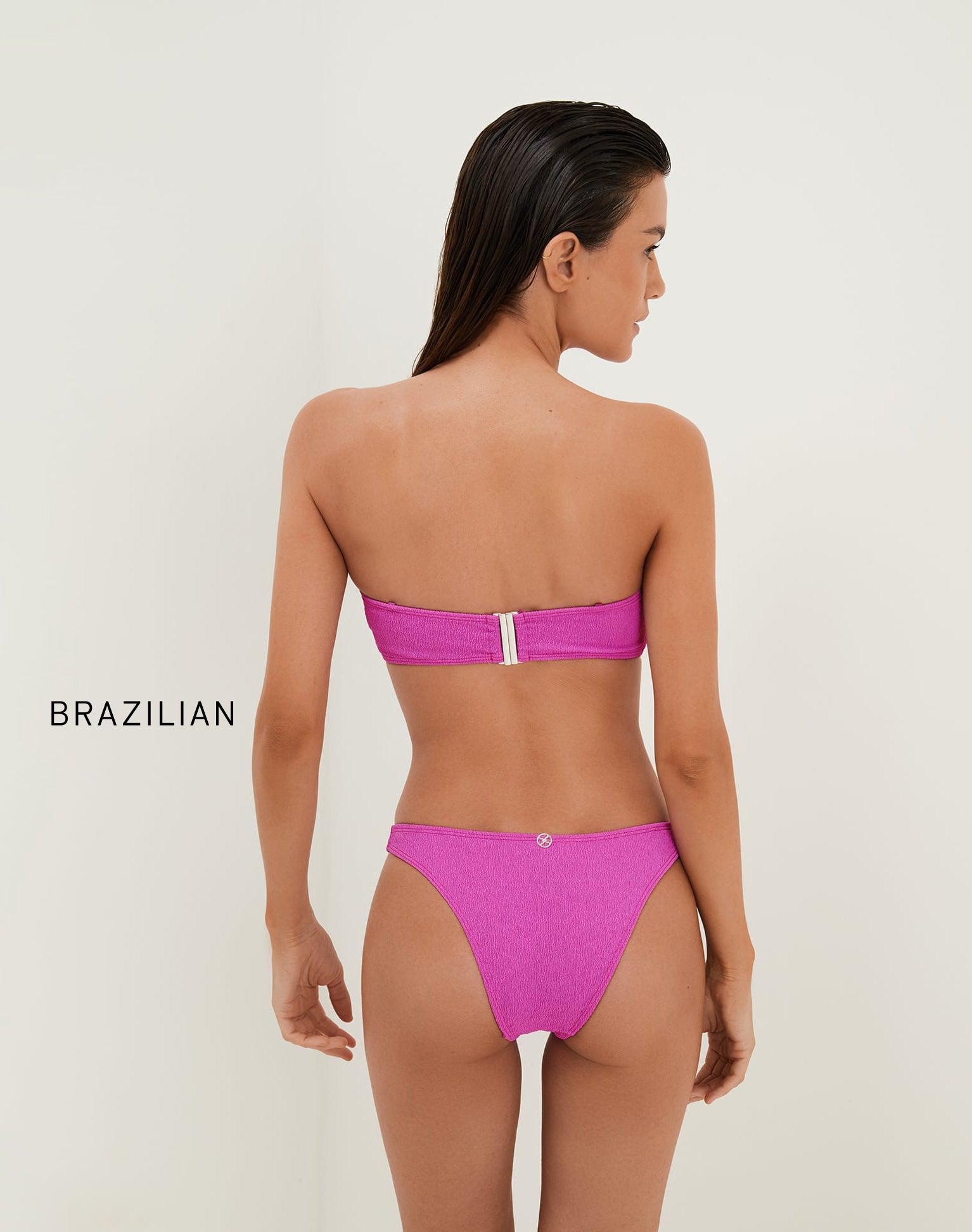 Firenze Jill Square Bandeau Top - French Rose Product Image
