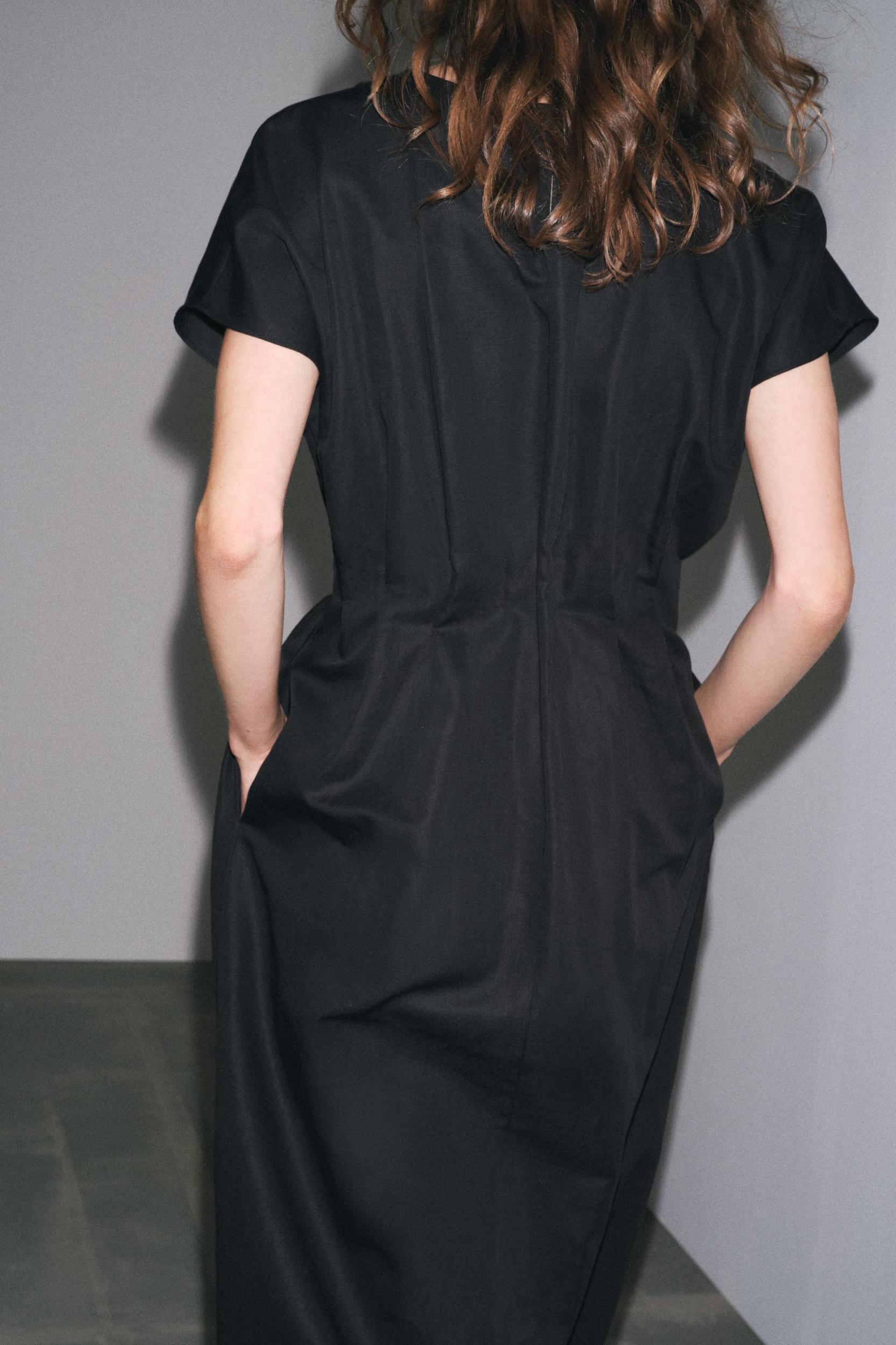 ZW COLLECTION PLEATED MIDI DRESS Product Image