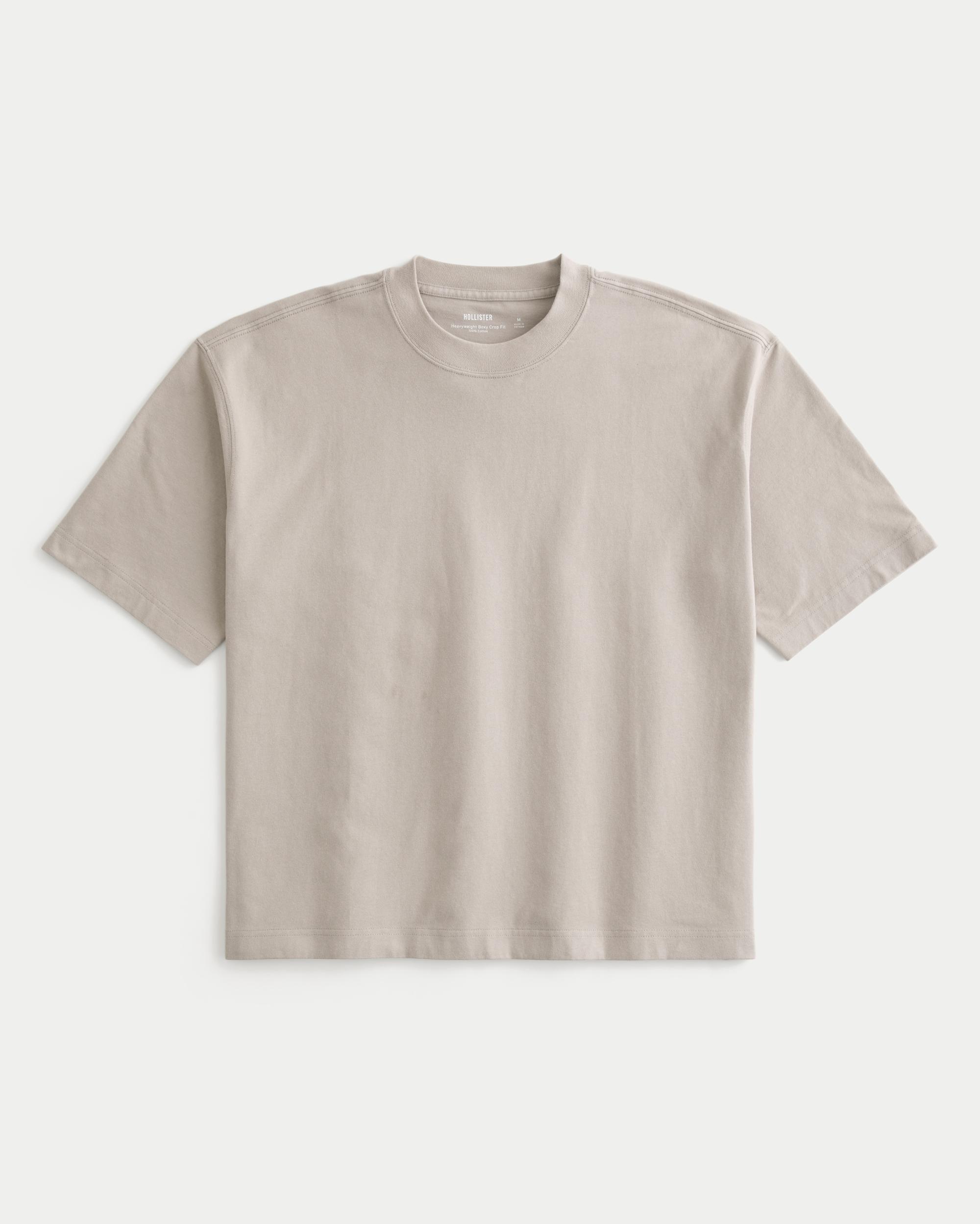 Boxy Heavyweight Crop Crew T-Shirt Product Image