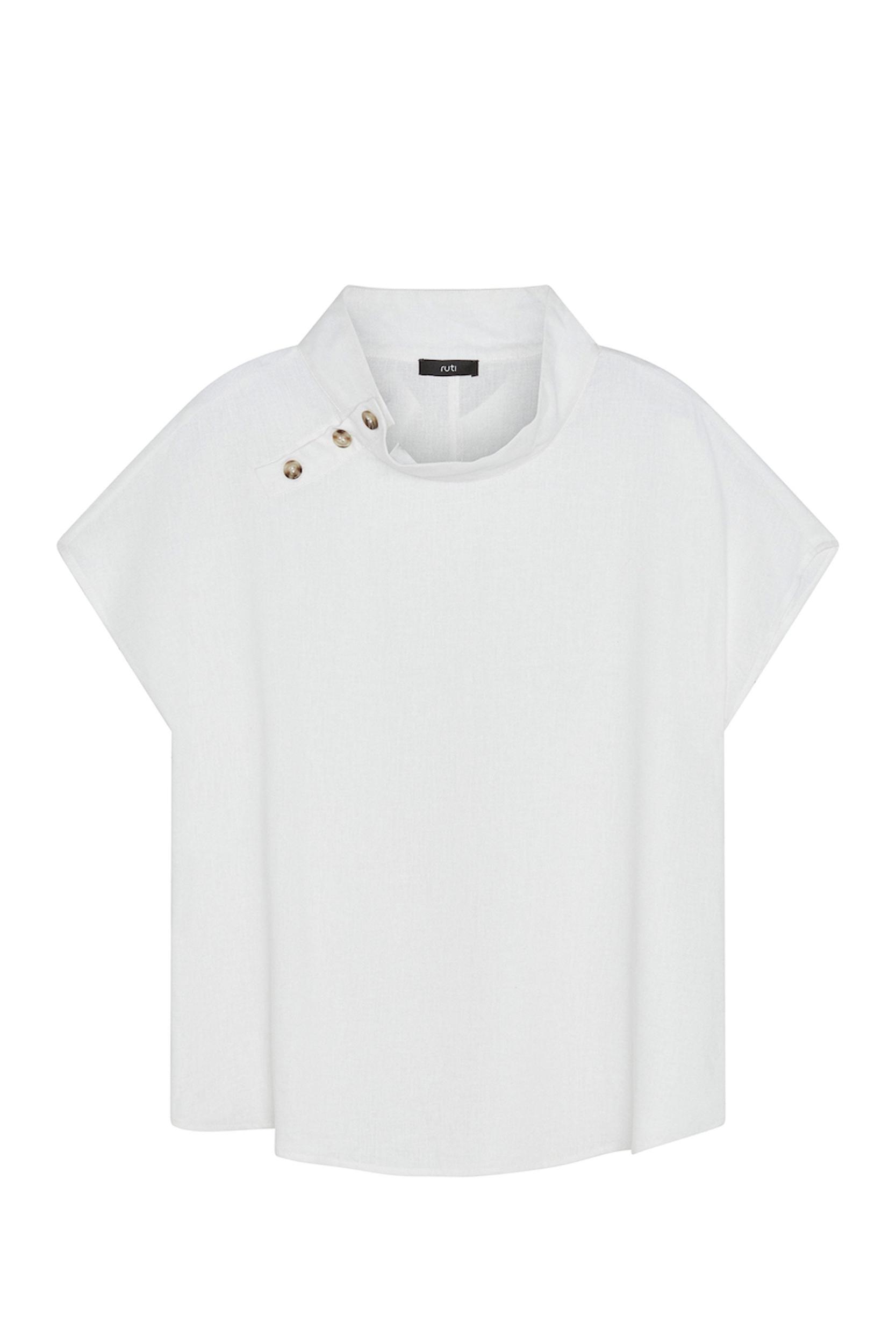 Buttoned Up Linen Blend Top Product Image