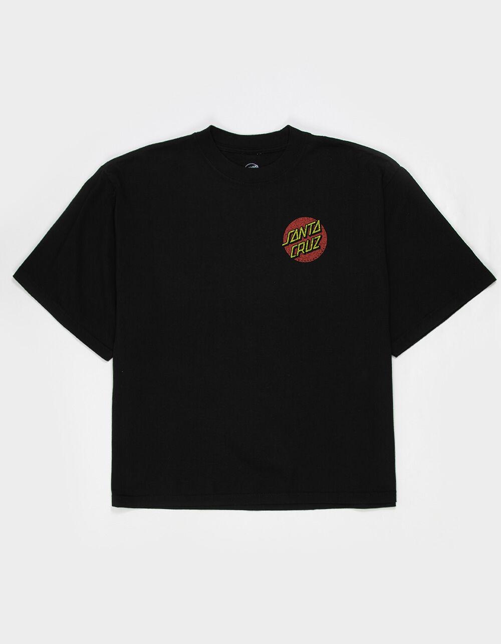 SANTA CRUZ Crackle Dot Mens Boxy Tee - BLACK Product Image
