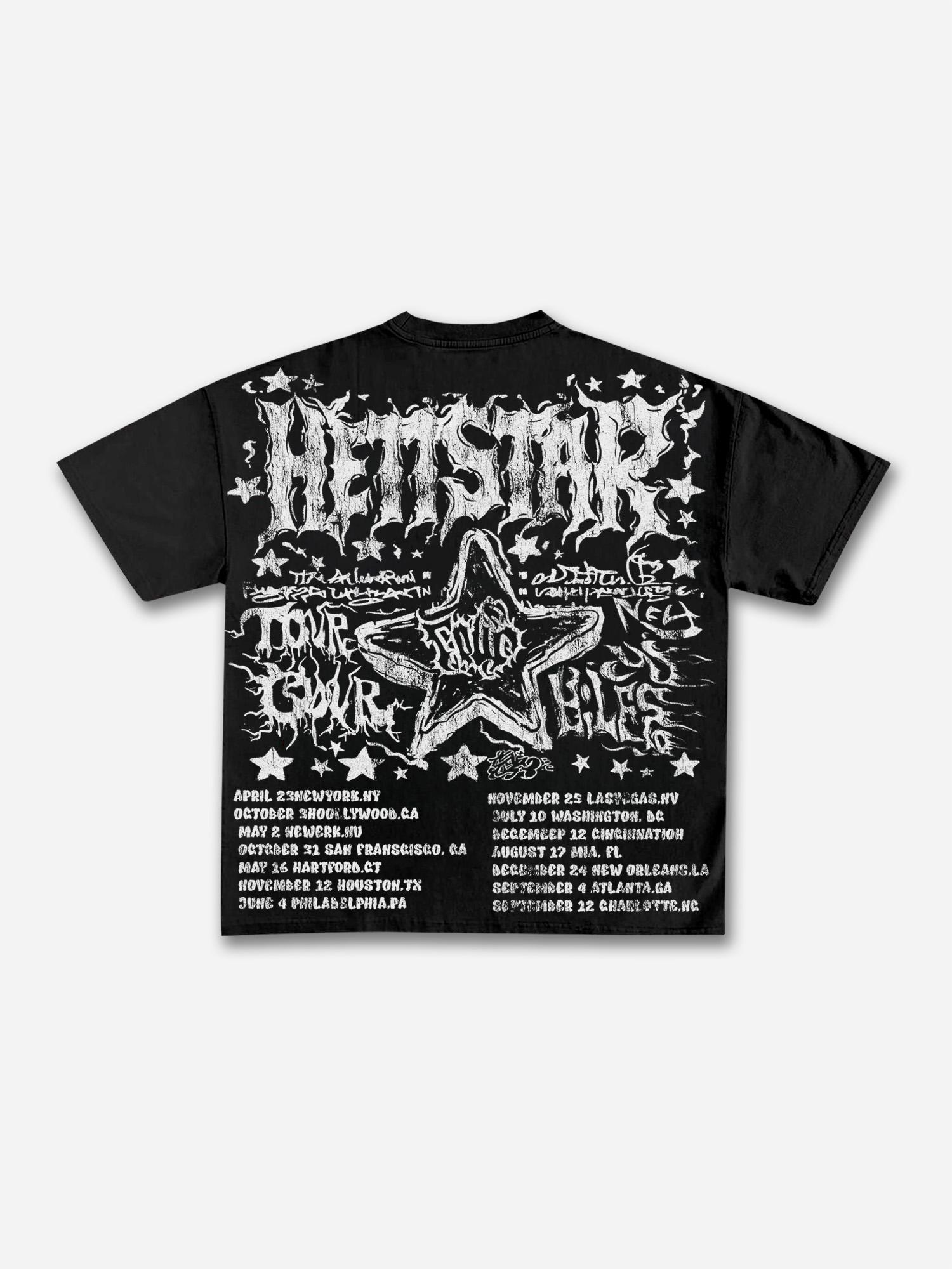 Retro Worldwide Graphic Cotton T-shirt Product Image