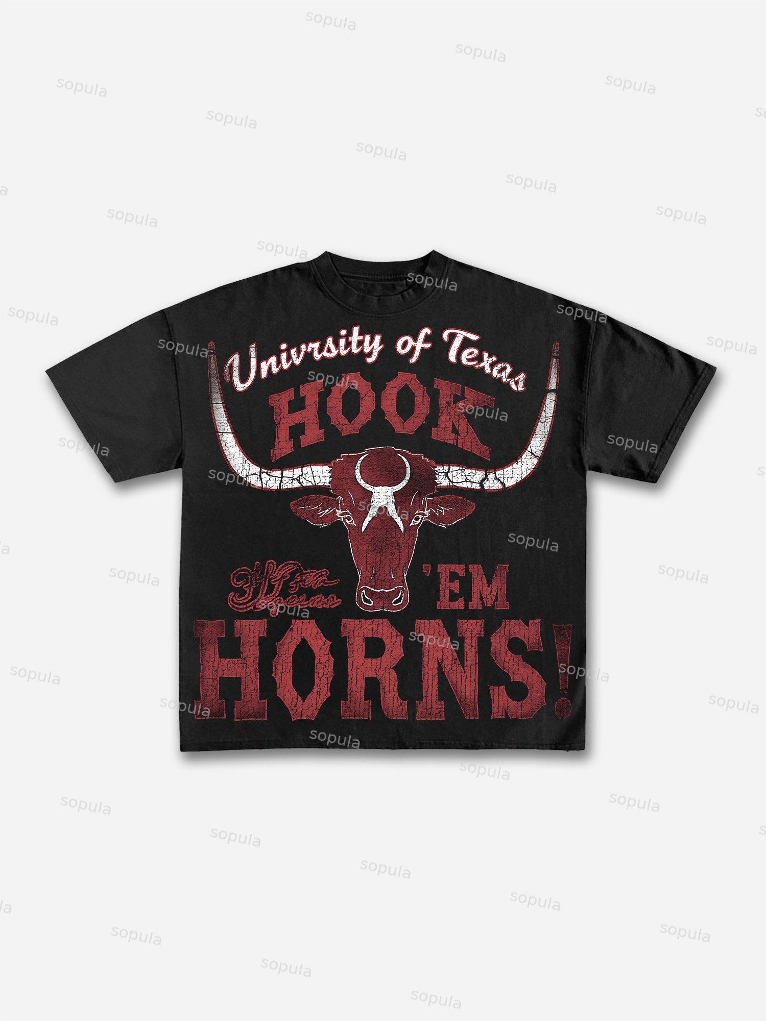 University Of Texas Graphic Cotton T-shirt Product Image