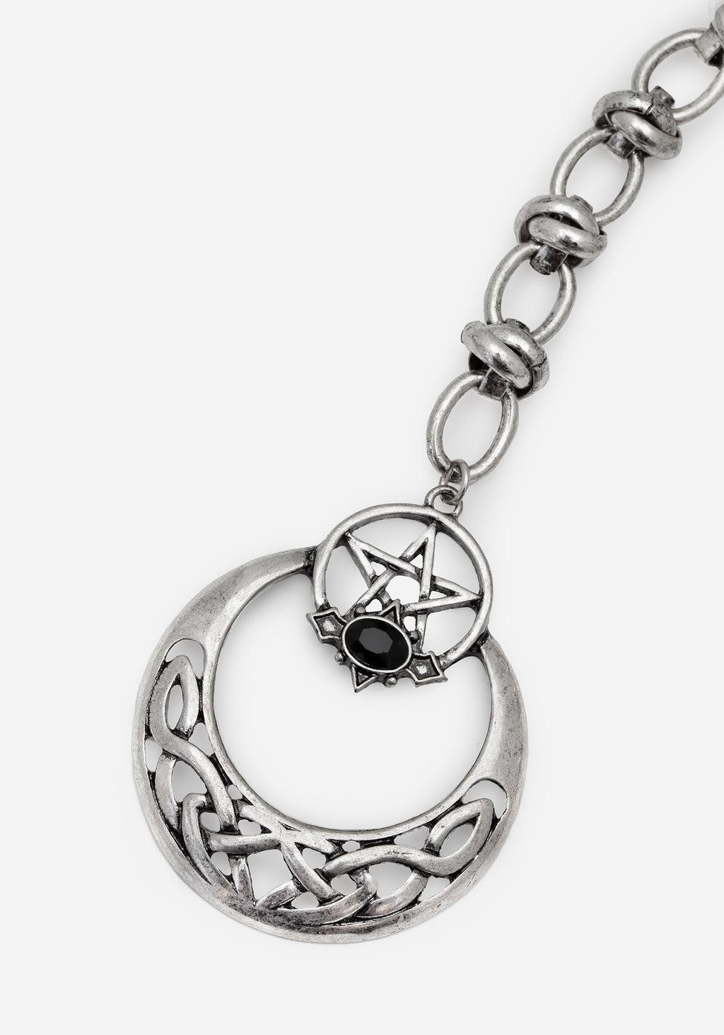 Druantia Pentagram Moon Chain Belt Product Image