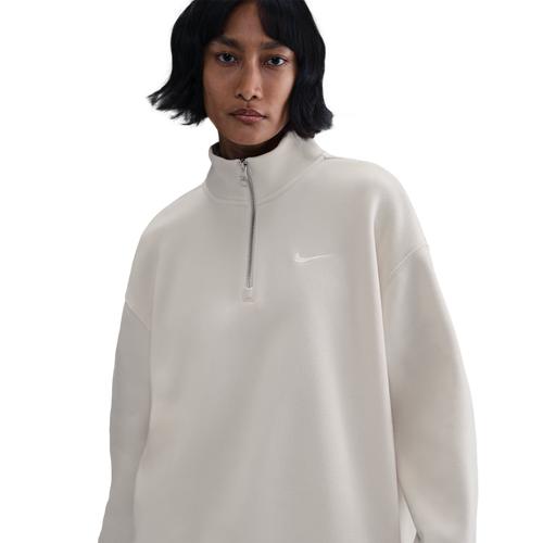 Womens Nike Sportswear Phoenix Fleece Oversized 1/4-Zip Long Sweatshirt | HJ0931-633 Product Image