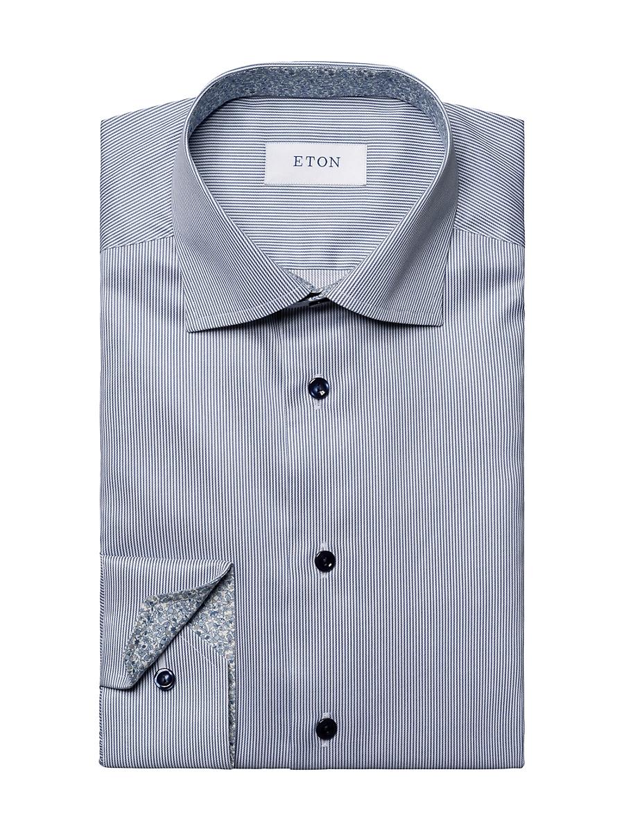 Mens Micro-Stripe Signature Twill Slim-Fit Dress Shirt Product Image