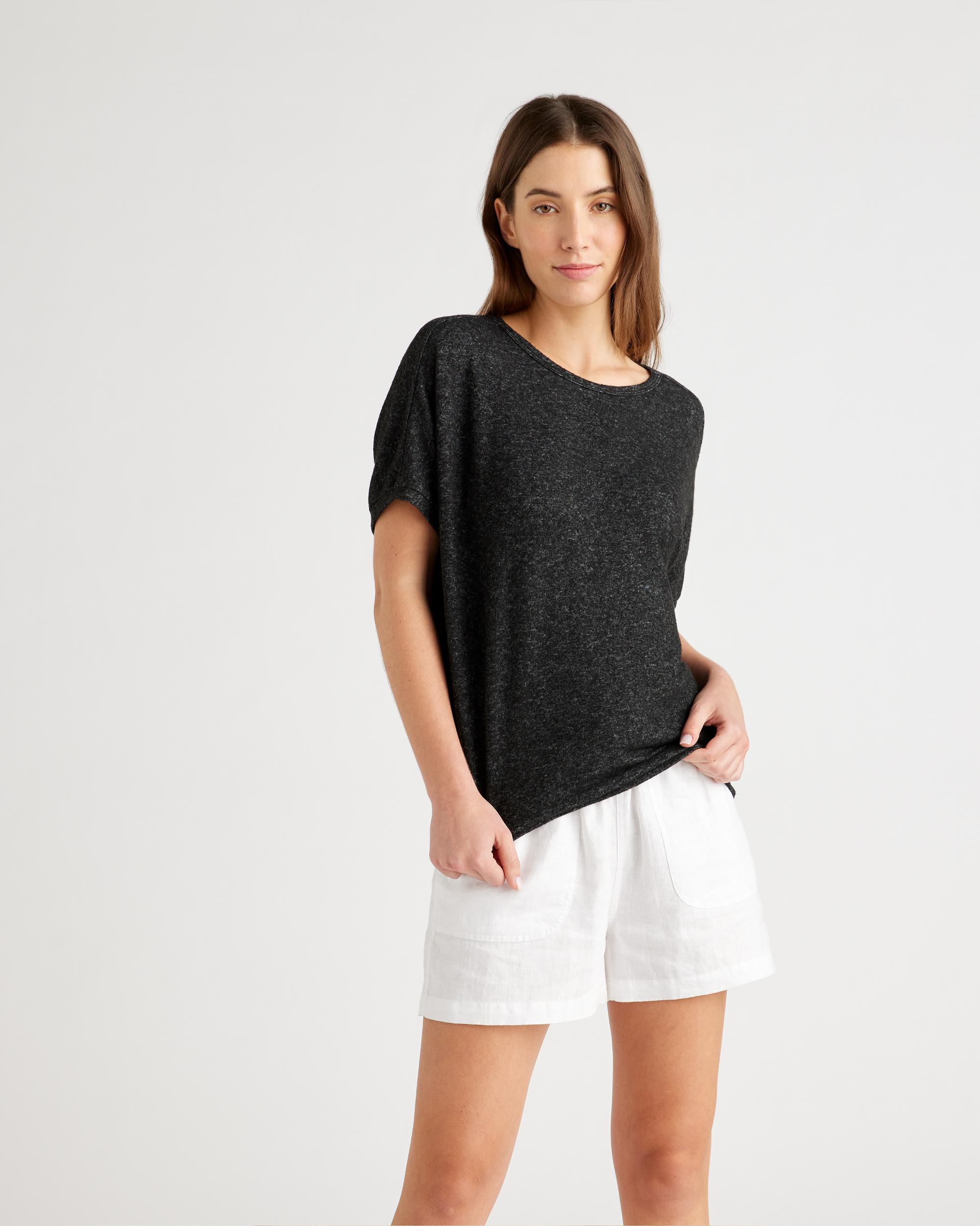 Quince | Women's Brushed Short Sleeve Lounge T-Shirt Rayon Product Image