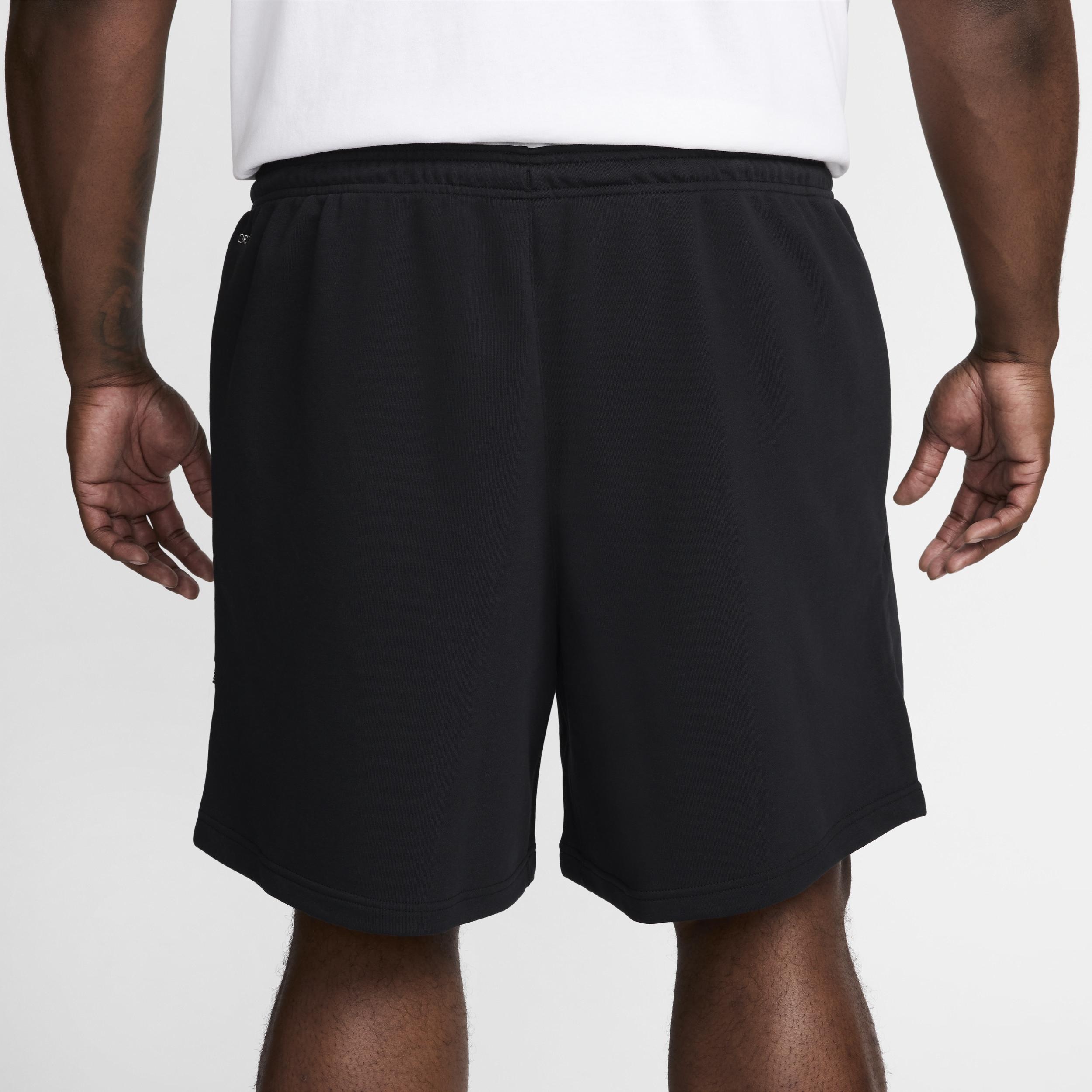 Nike Mens Standard Issue 8 Dri-FIT Fleece Basketball Shorts | FZ0216-010 Product Image