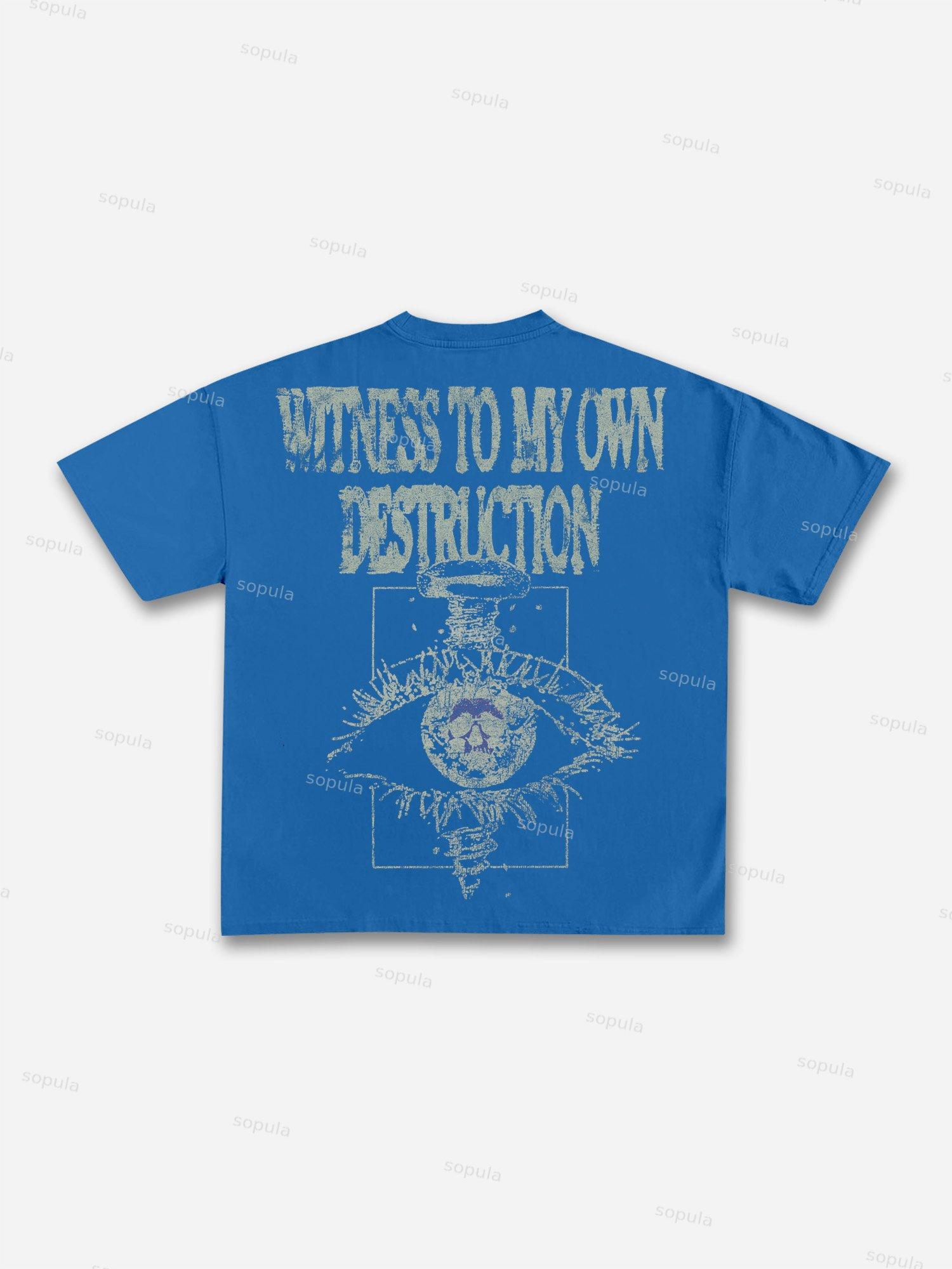 Witness To My Own Destruction Cotton T-shirt Product Image
