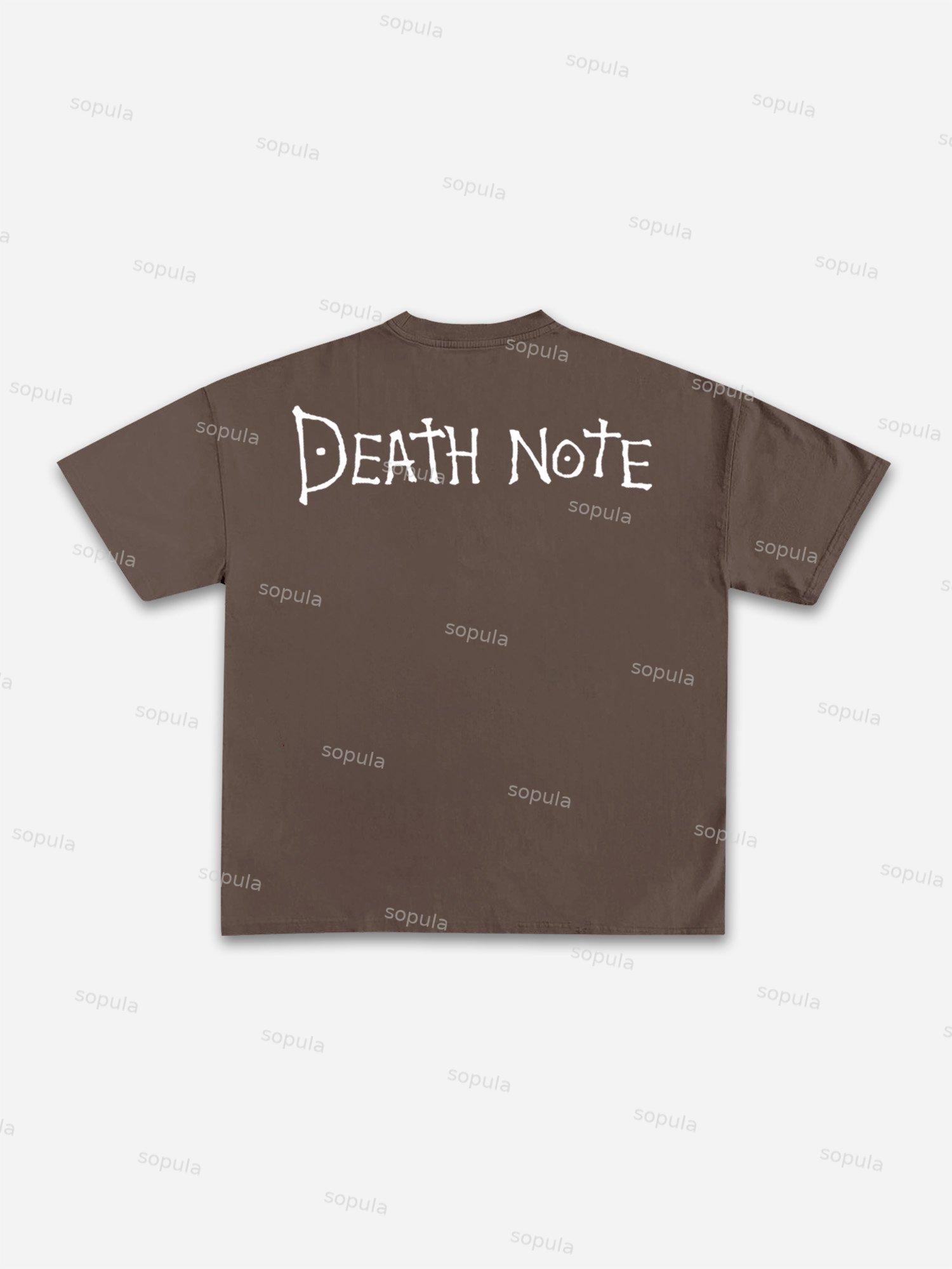 Death Note L Graphic Cotton T-shirt Product Image