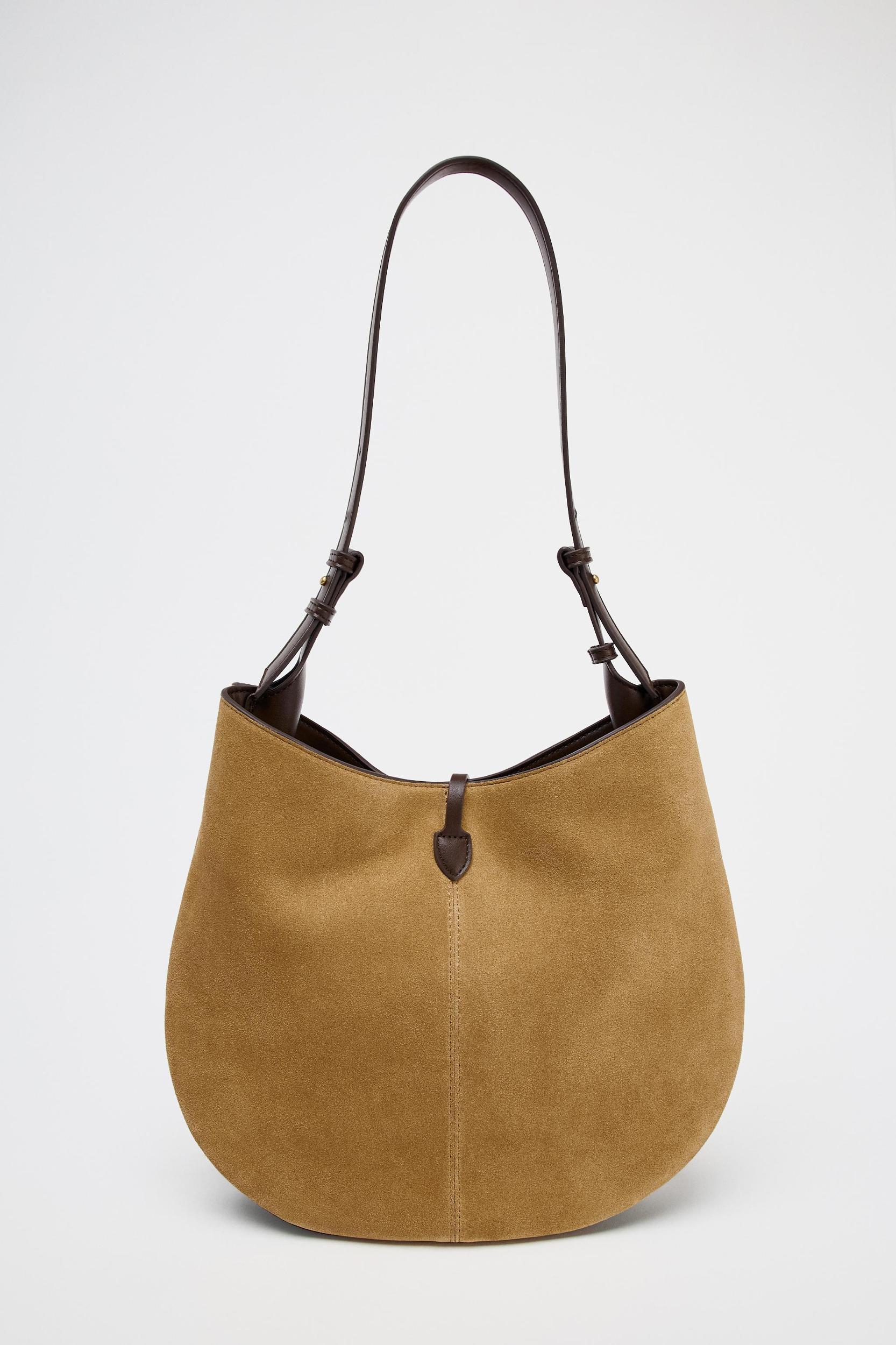 SPLIT LEATHER SHOULDER BAG Product Image