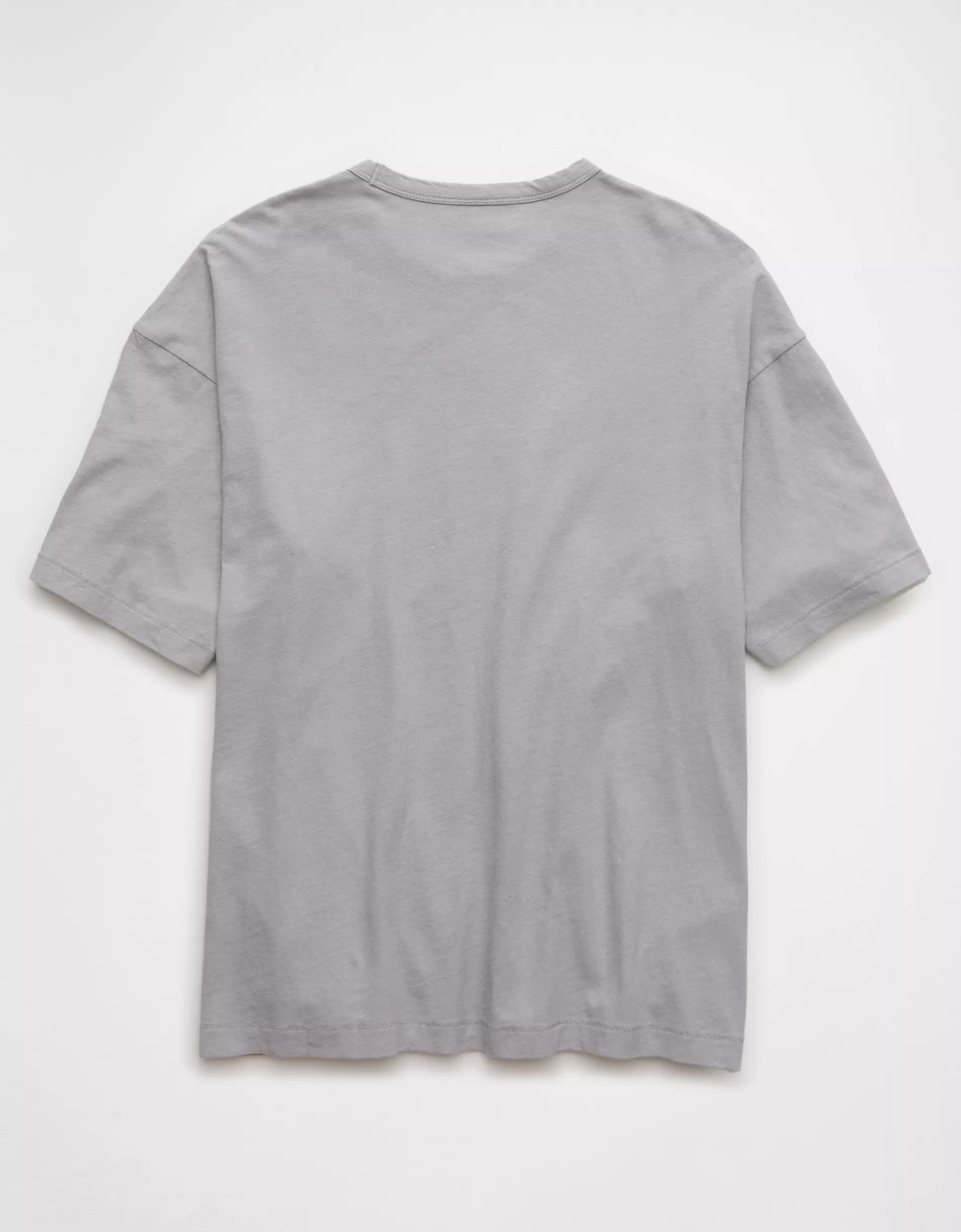AE Boxy Linen-Blend T-Shirt Product Image