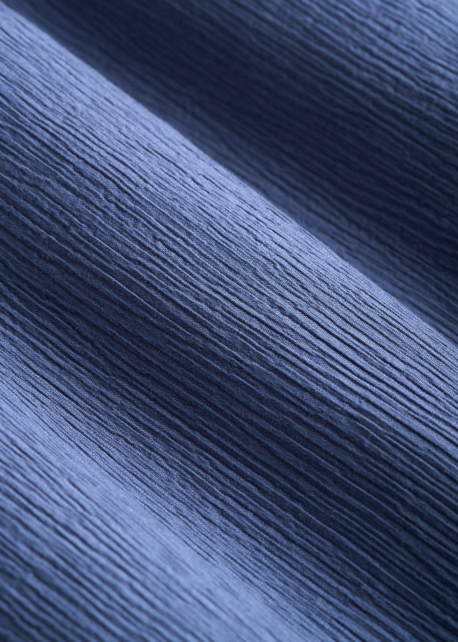 Long Sleeve Crinkle Blouse for Tall Women in Black Female Product Image