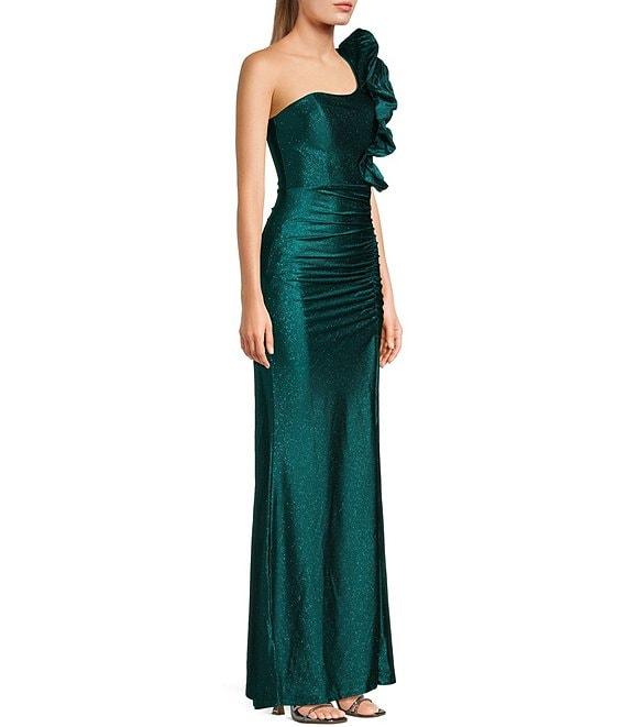 Honey and Rosie One Shoulder Mermaid Shaped Gown Product Image